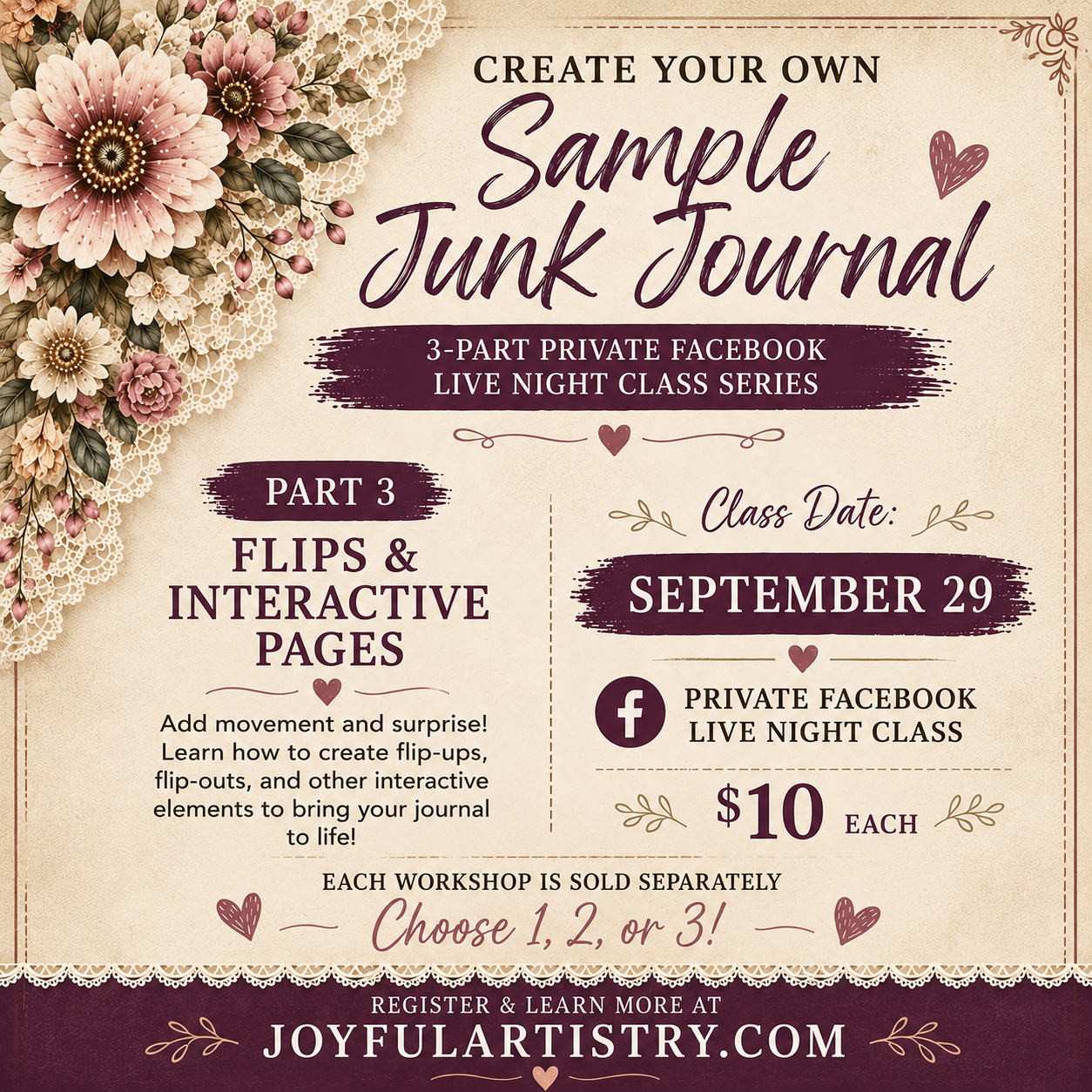 Create Your Own Sample Junk Journal – Part 3: Flips & Interactive Pages