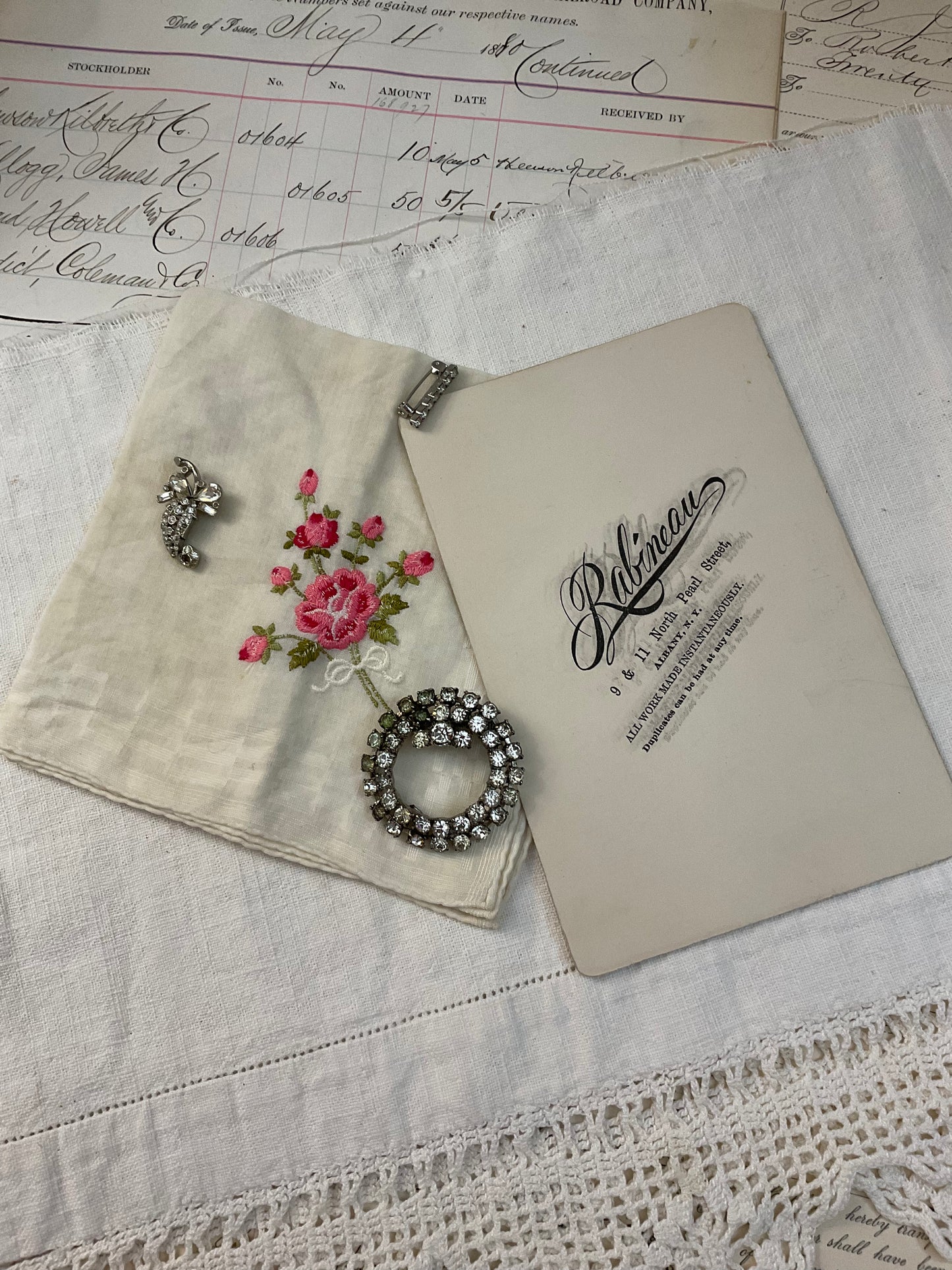 Jewelry with Cabinet Card – clear