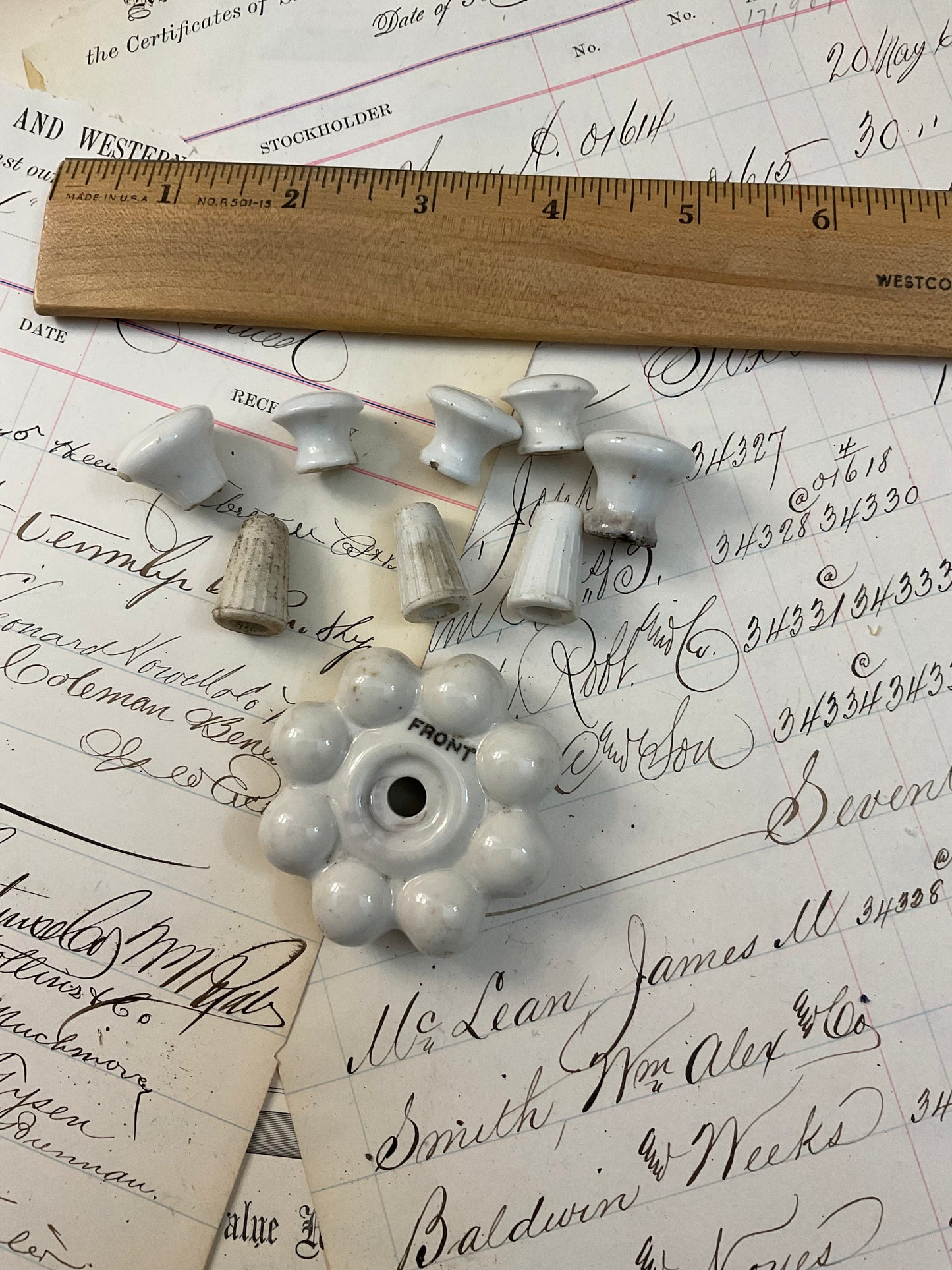 Nine piece porcelain set