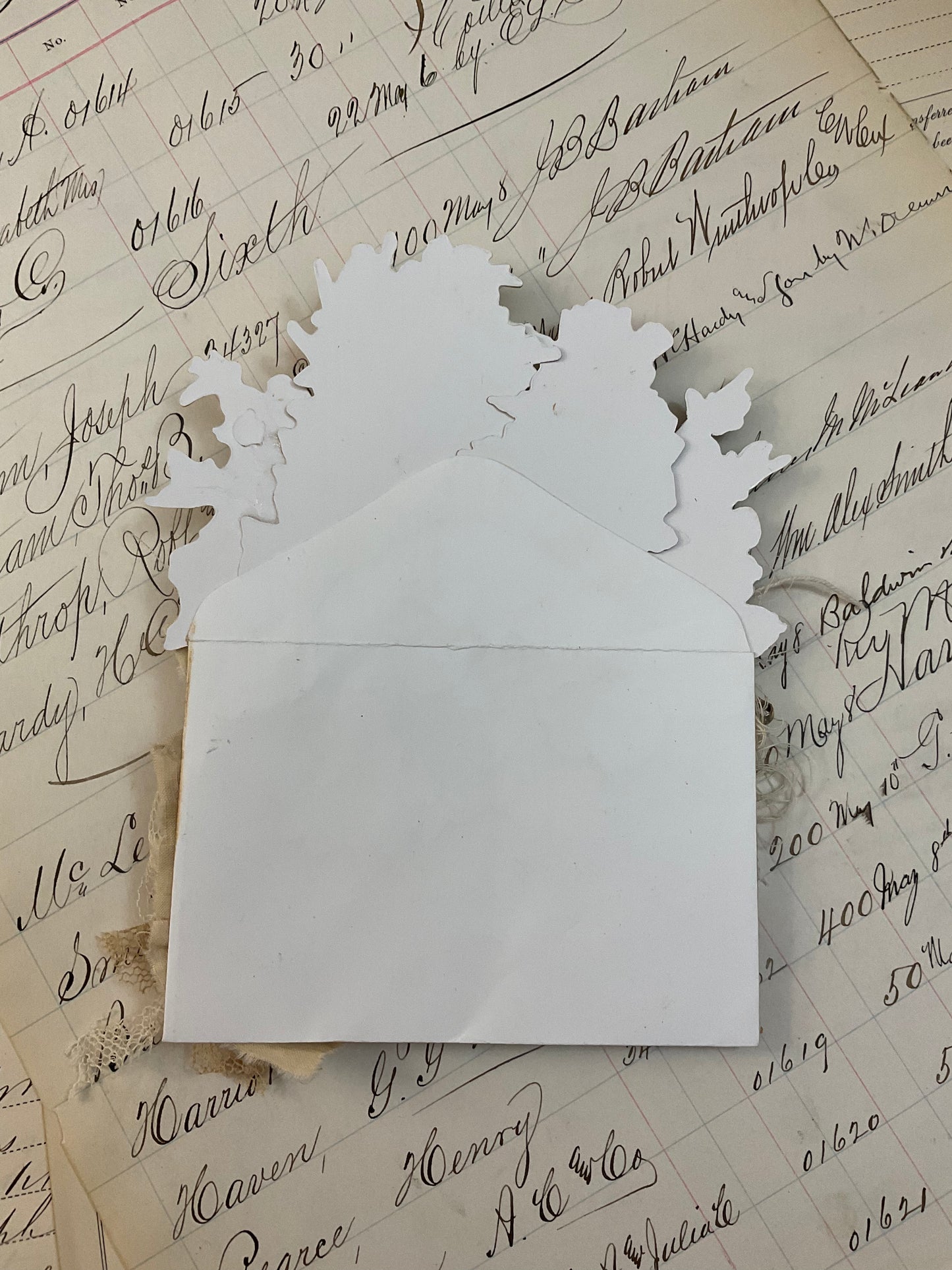 Flower envelope pocket – C
