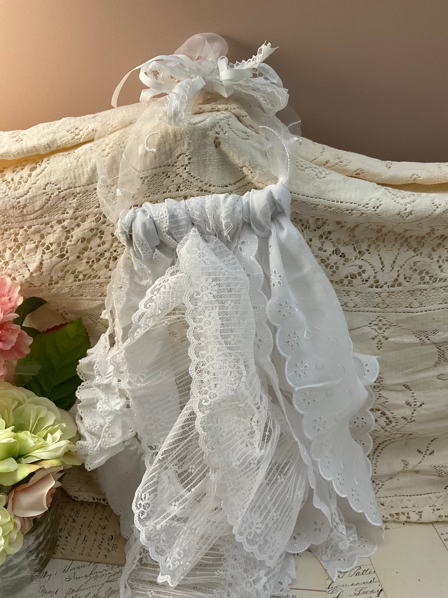 White Lace on a Spool piece