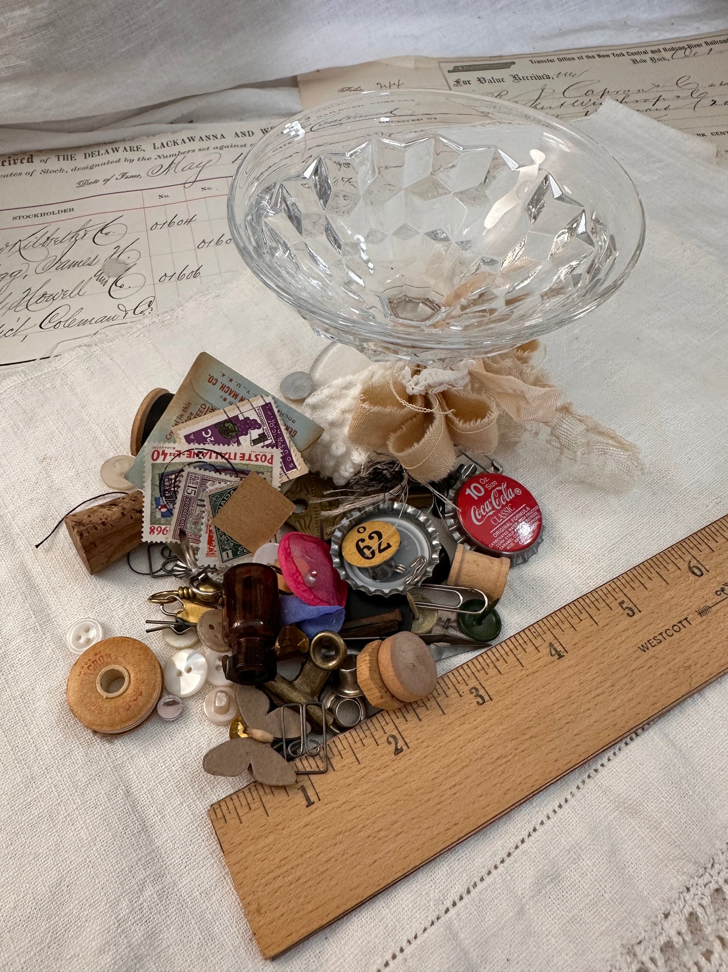 Pedestal dish with this and that