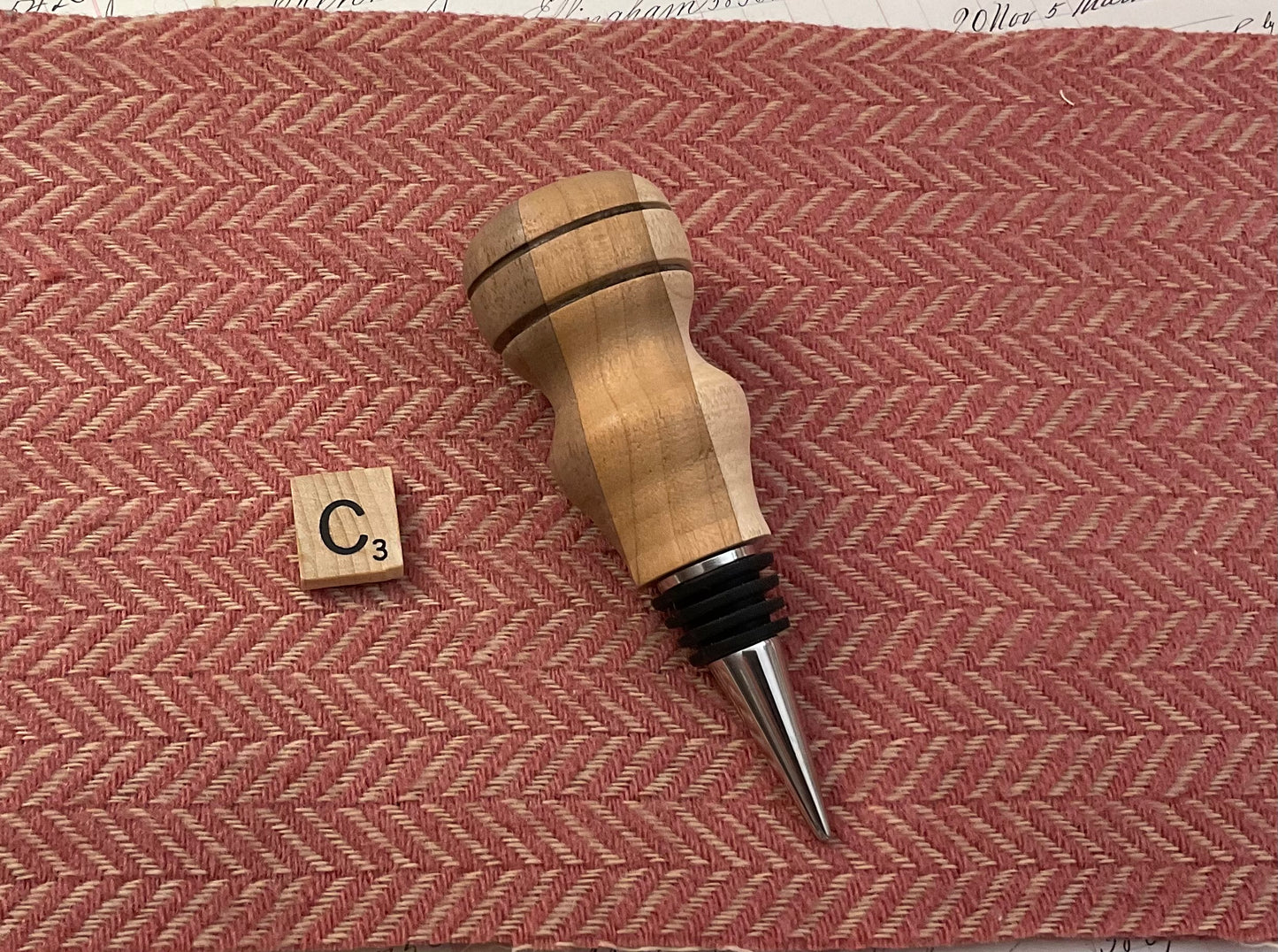 Handcrafted Wooden Wine Stopper