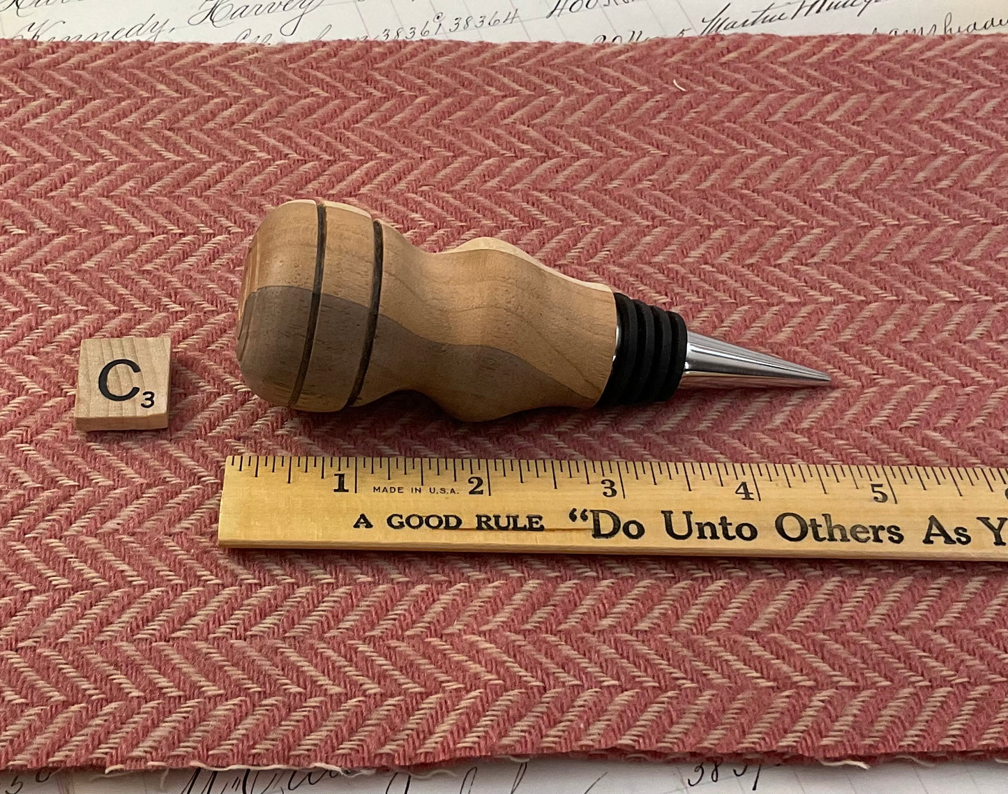Handcrafted Wooden Wine Stopper