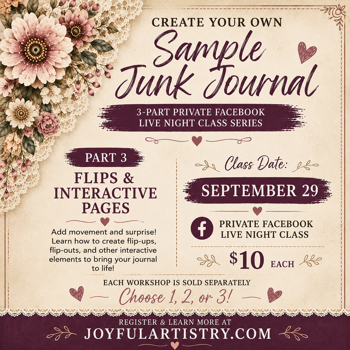 Create Your Own Sample Junk Journal – Part 3: Flips & Interactive Pages