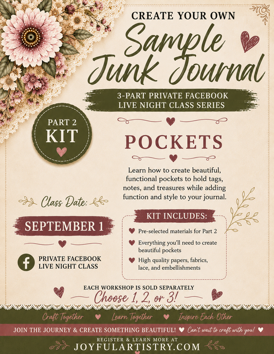 Sample Junk Journal Workshop – Part 2 Supply Kit