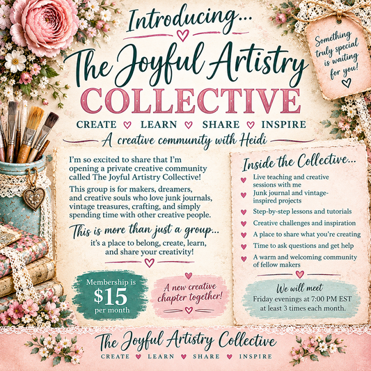 The Joyful Artistry Collective - A Private Facebook Group - Monthly