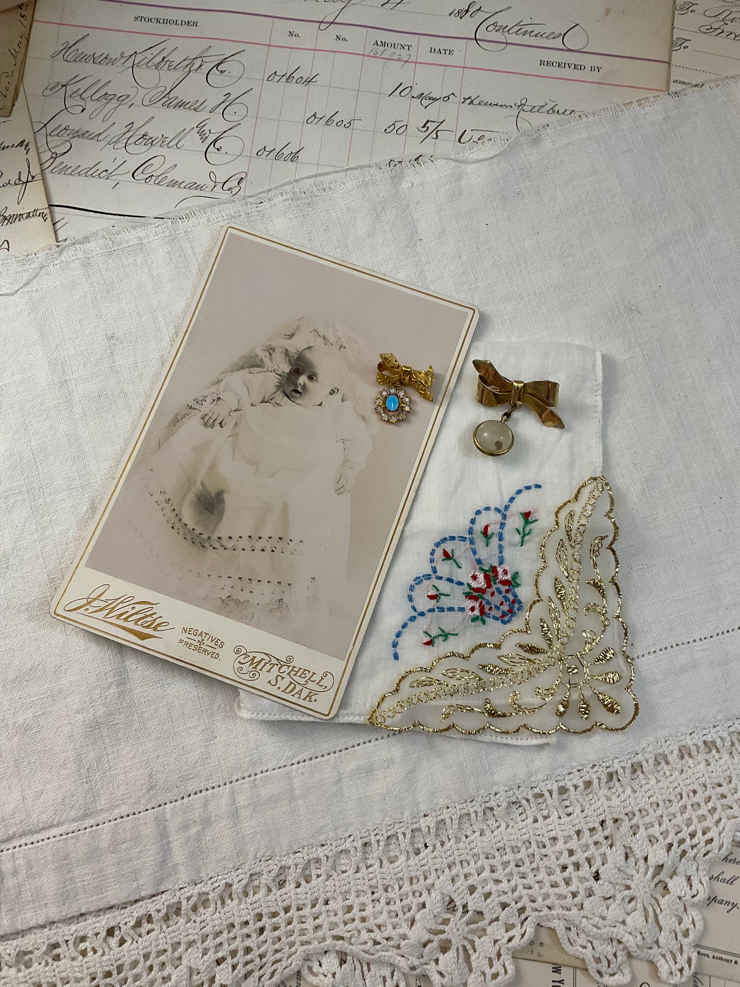 Jewelry with Cabinet Card – Bows
