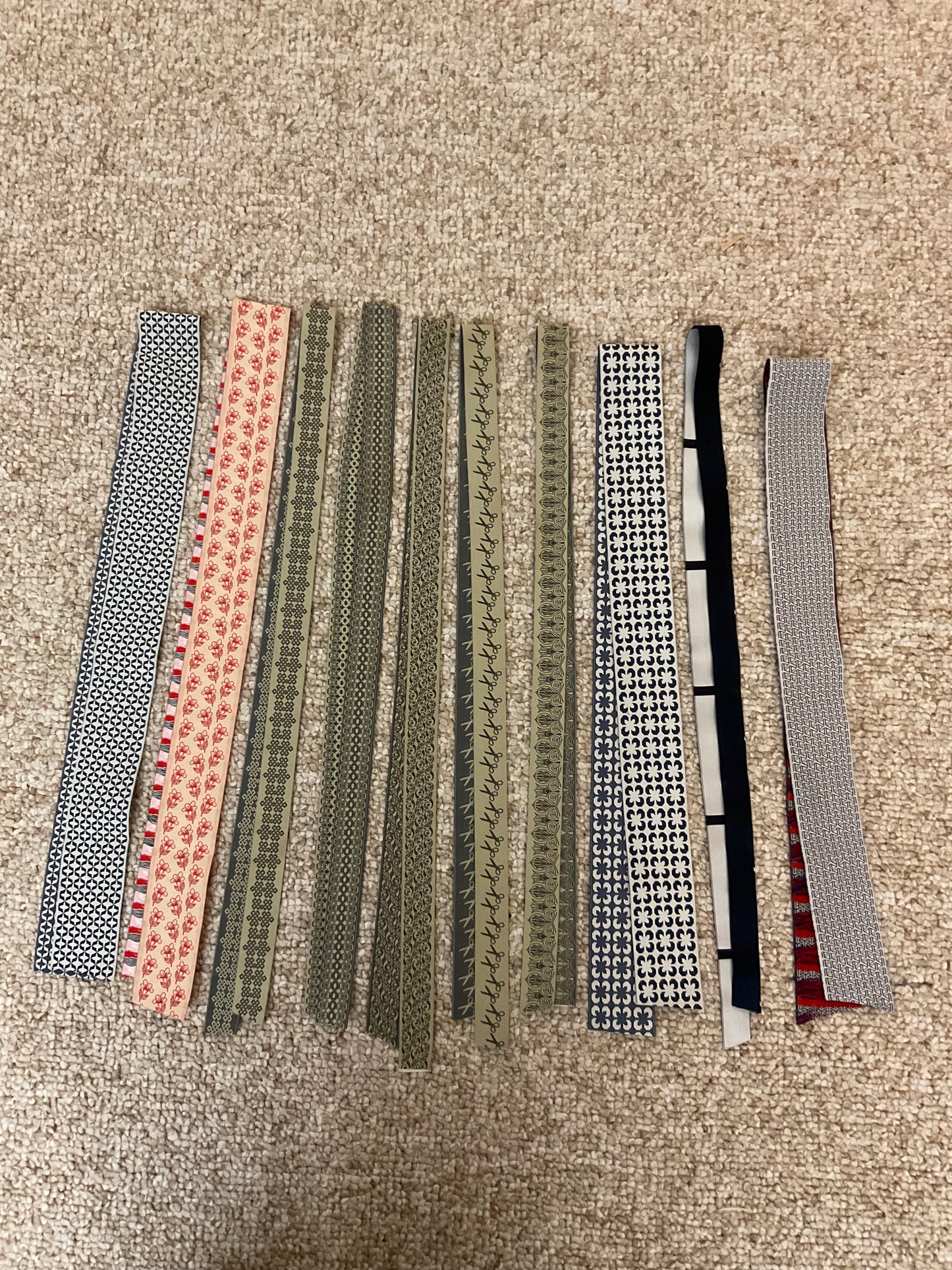 Ribbon - Blue Green and Red