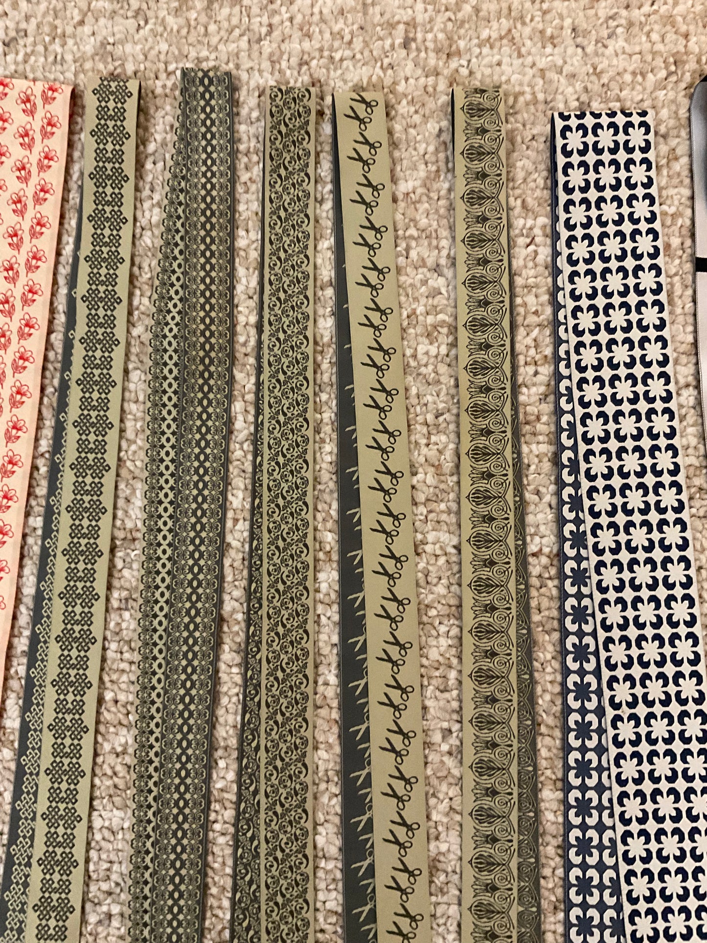 Ribbon - Blue Green and Red