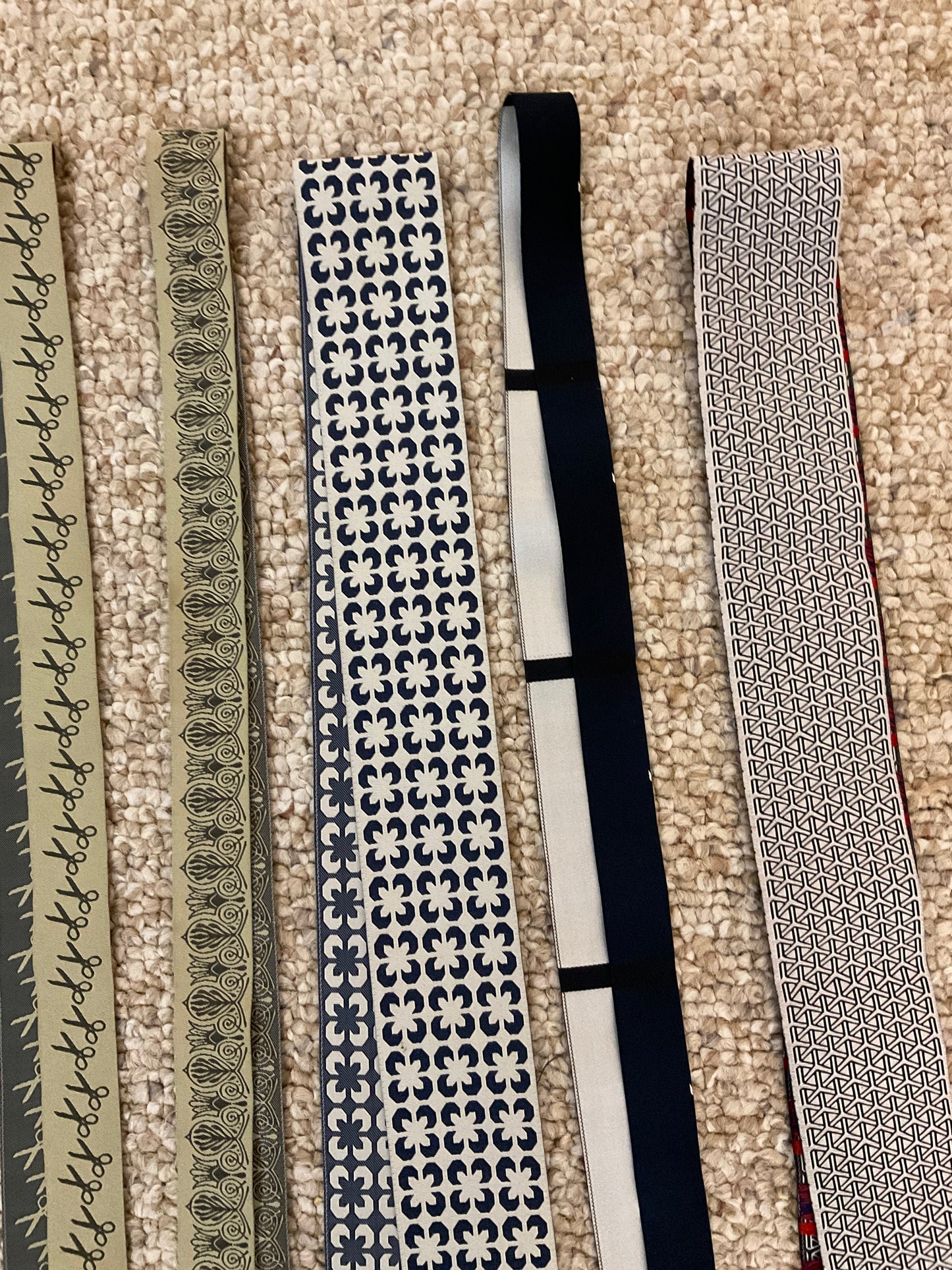 Ribbon - Blue Green and Red