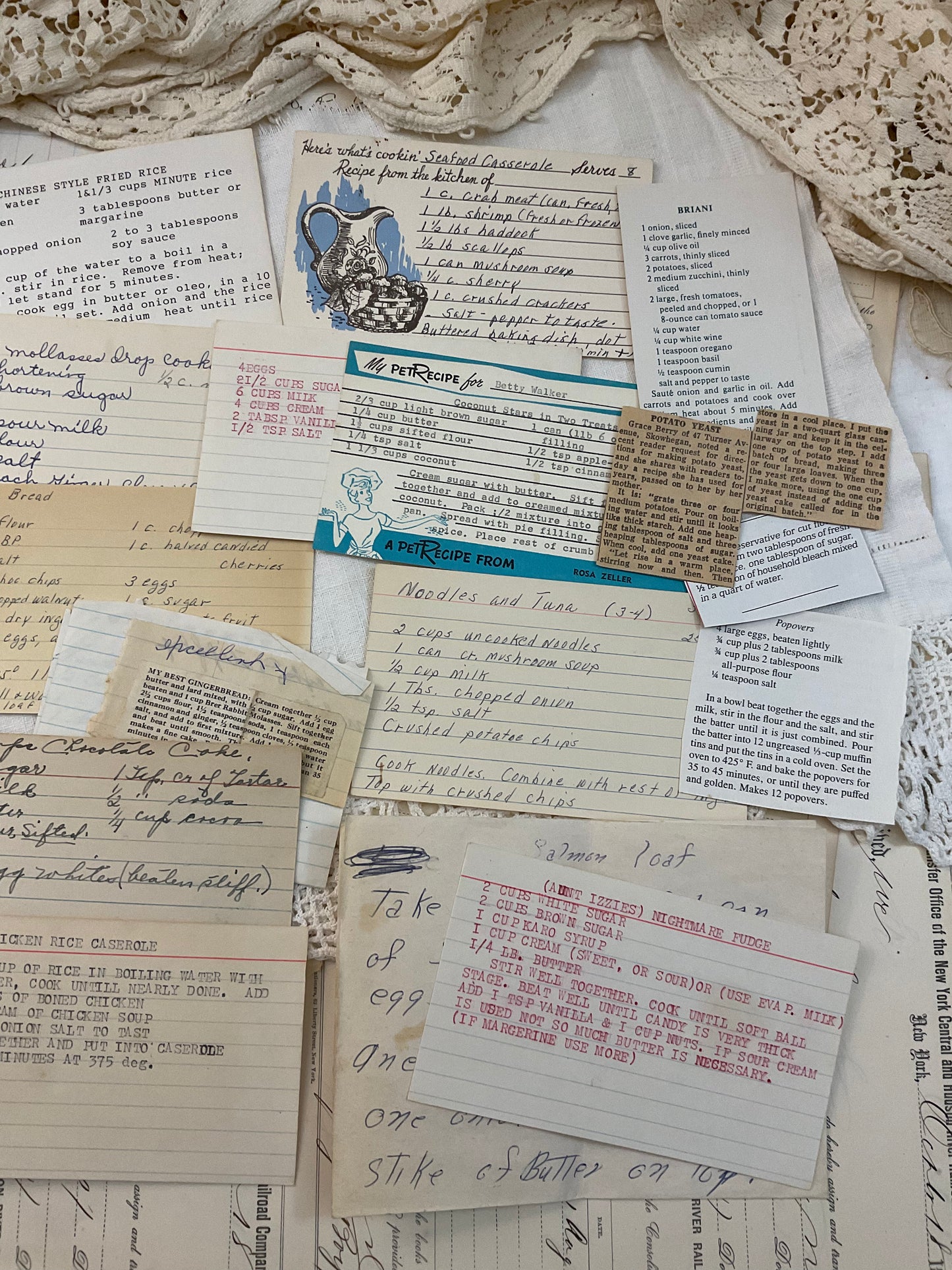 Recipes and Recipe cards