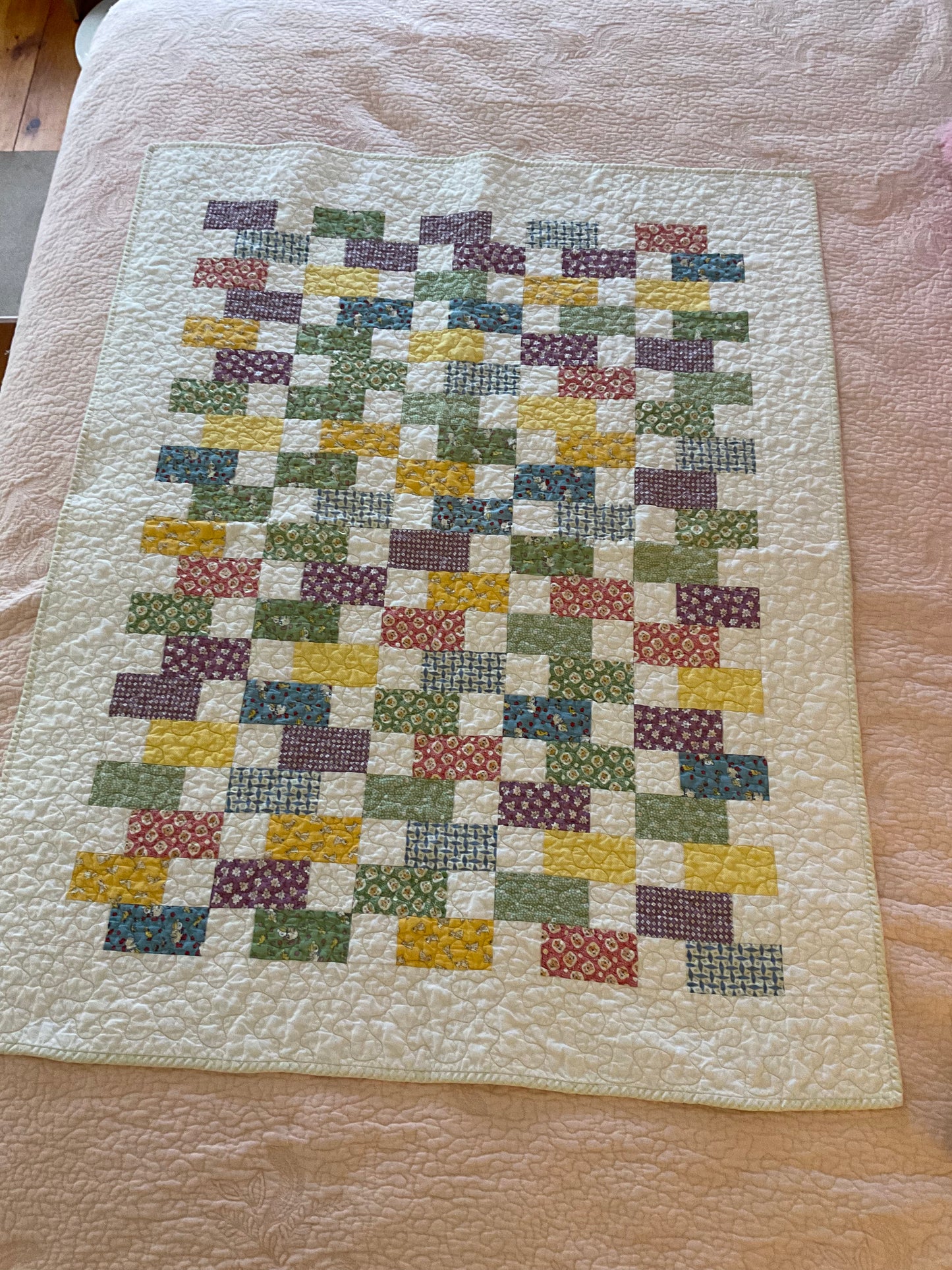 Multi Color Baby Quilt