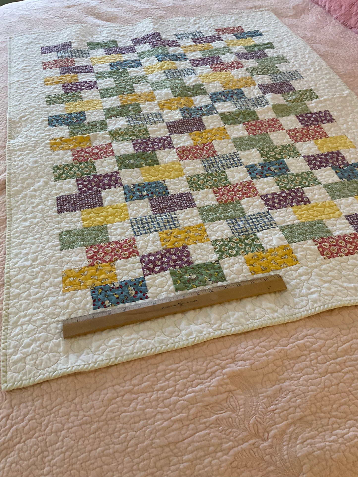 Multi Color Baby Quilt