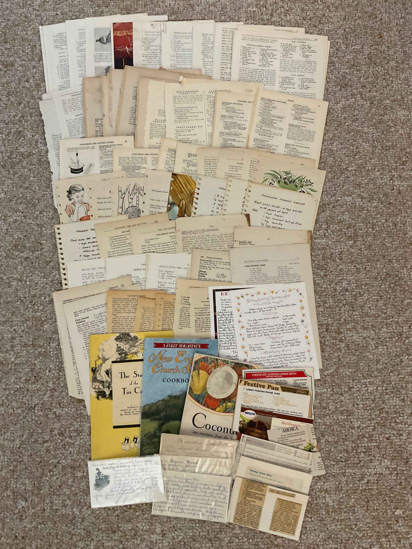 Recipe Book Ephemera Pack
