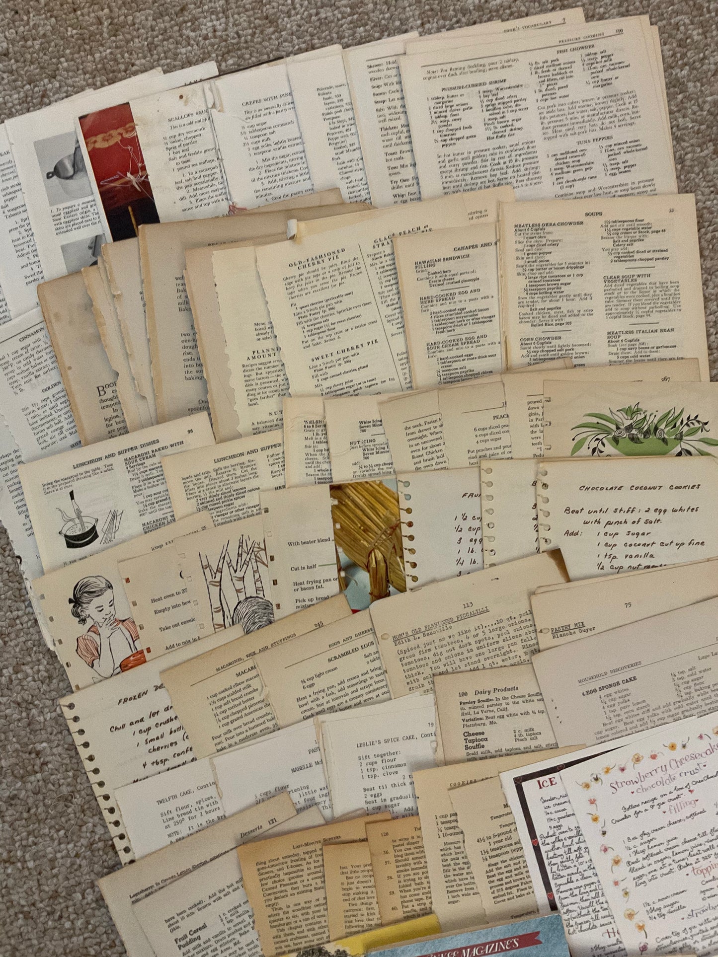 Recipe Book Ephemera Pack