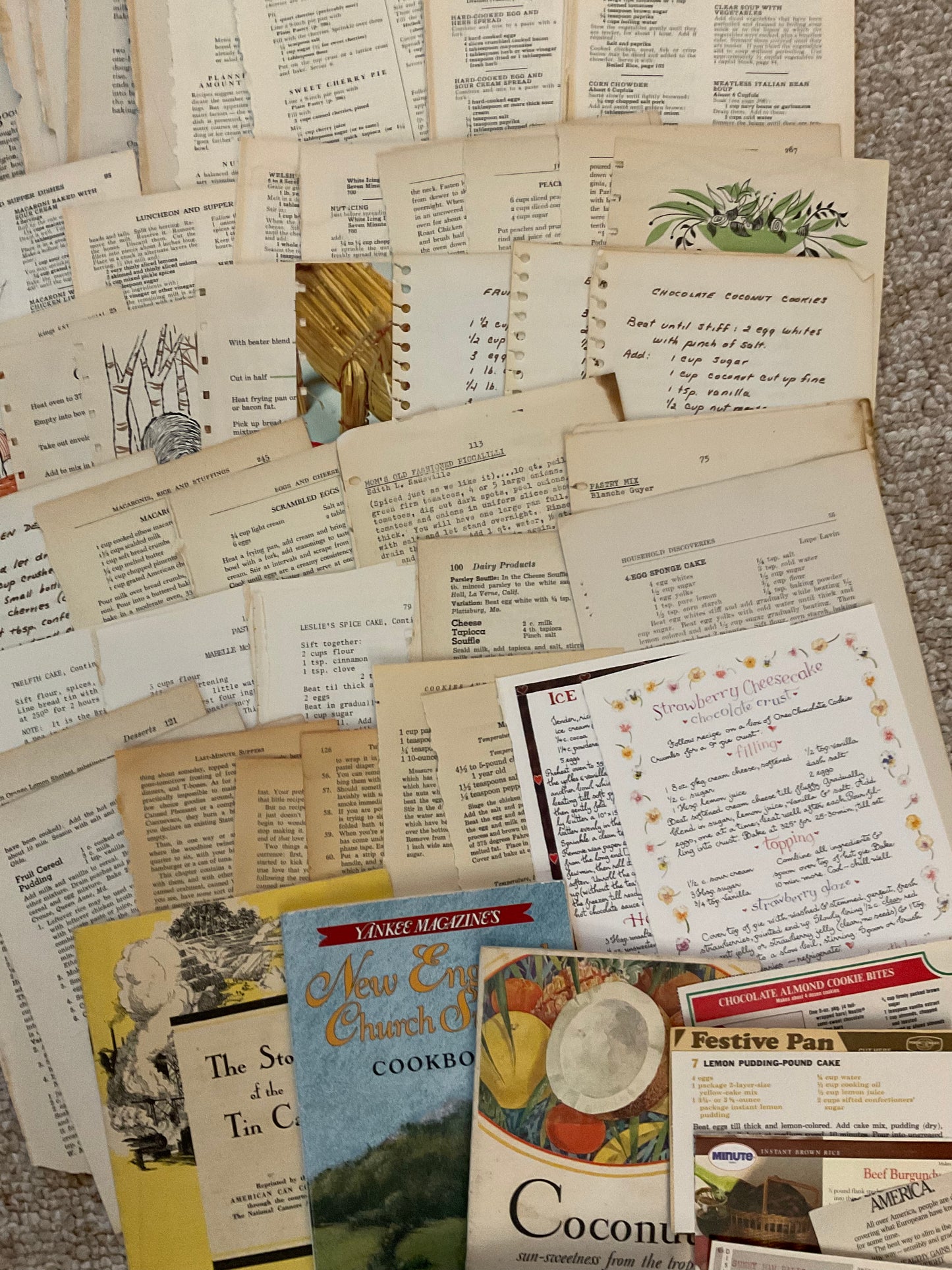 Recipe Book Ephemera Pack