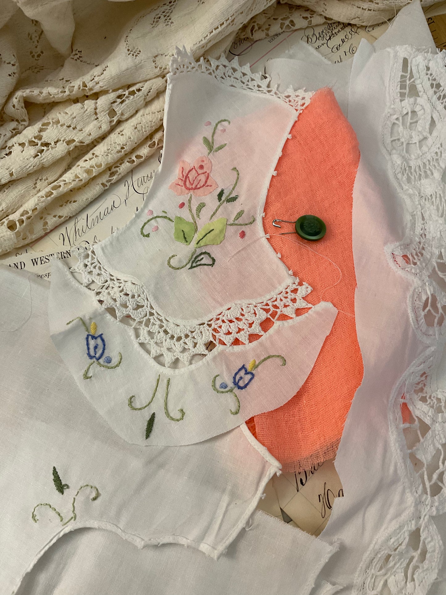 Peach and Floral linen Bundle