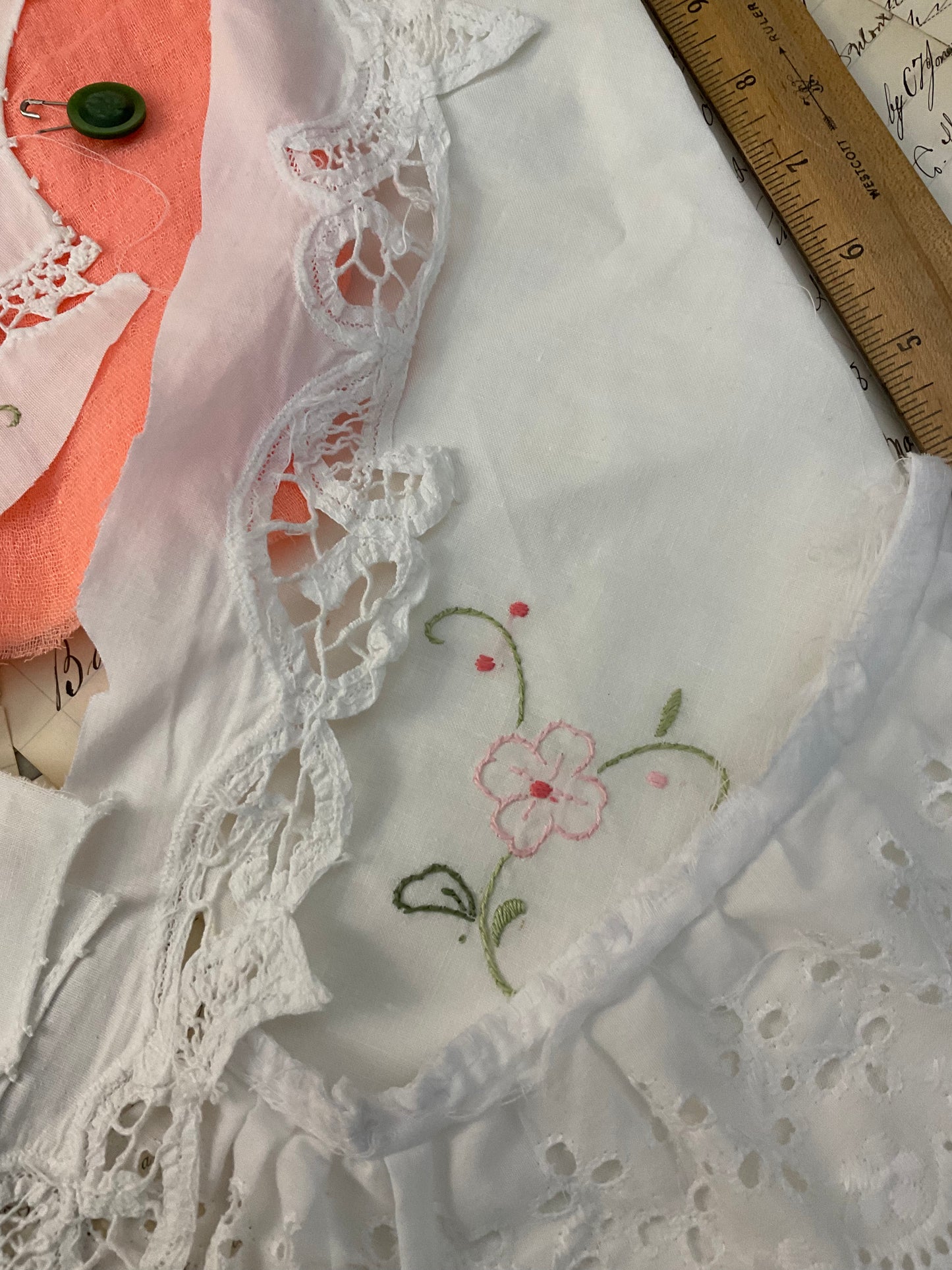 Peach and Floral linen Bundle