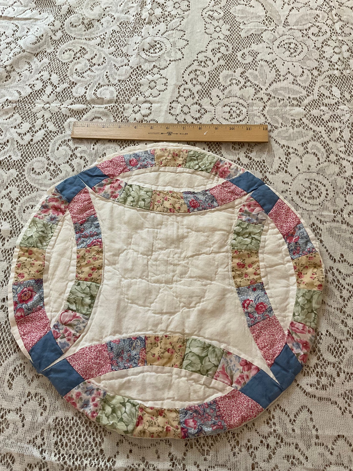 Wedding Ring Quilt Bundle w/pink and yellow - B1