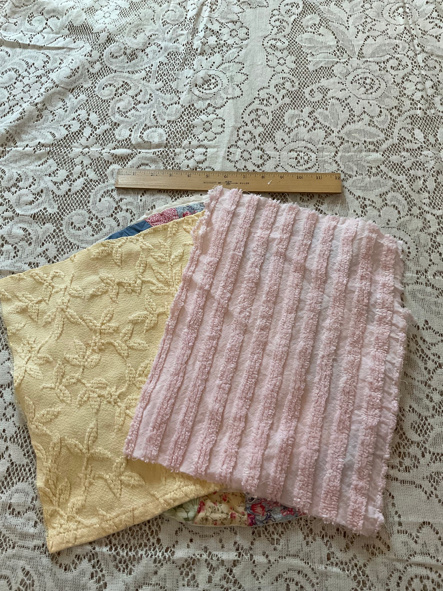 Wedding Ring Quilt Bundle w/pink and yellow - B1
