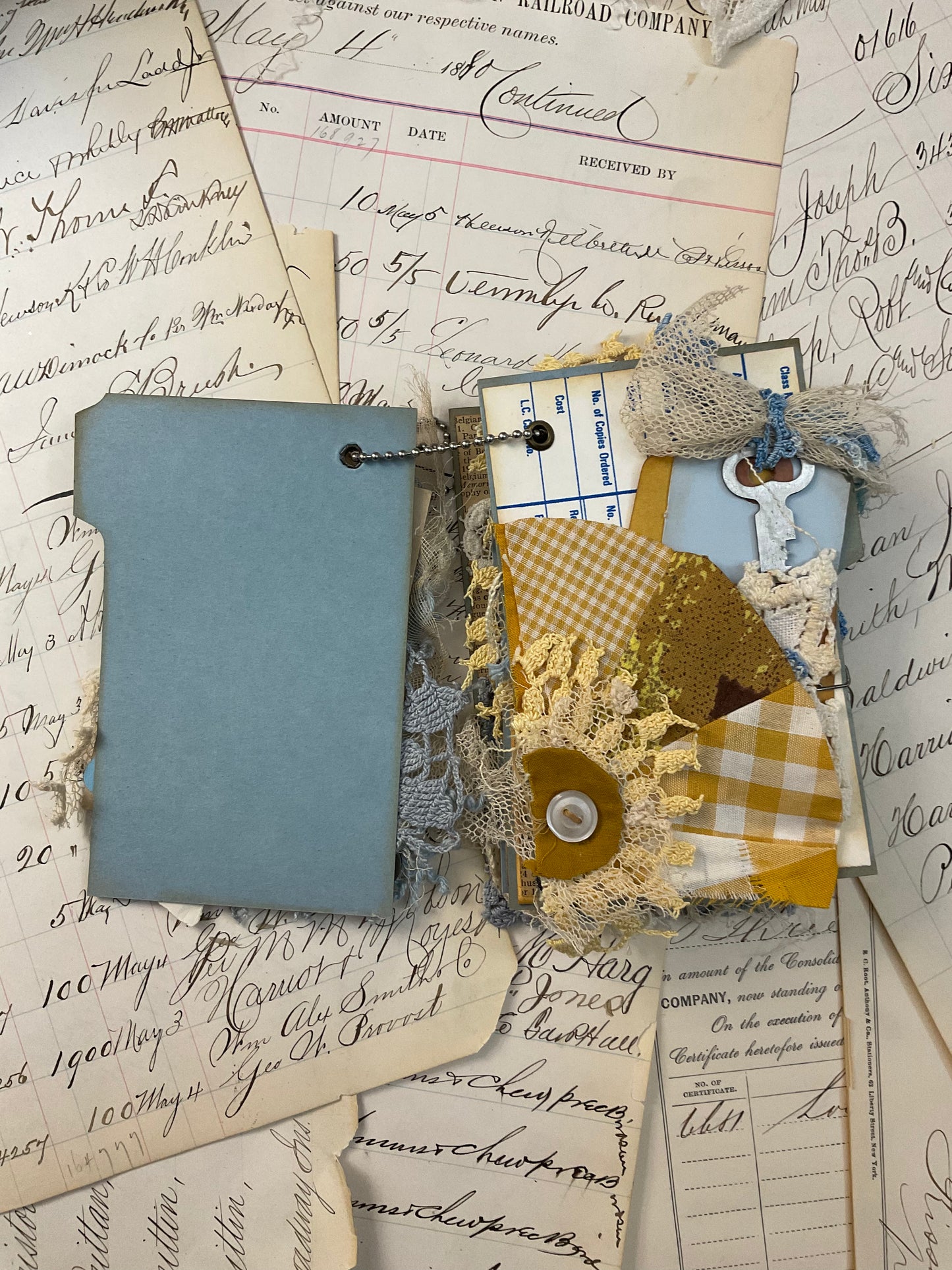 Blue Tab Flip Journal