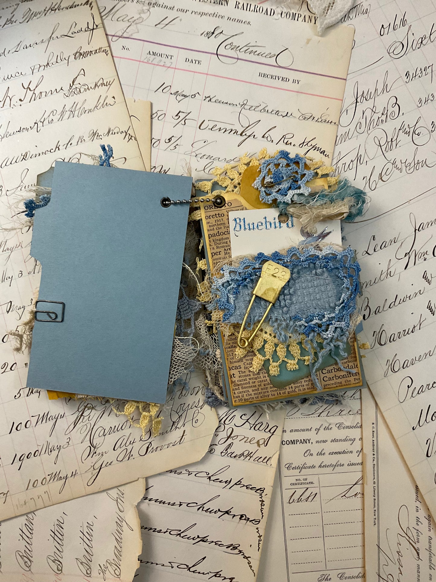 Blue Tab Flip Journal