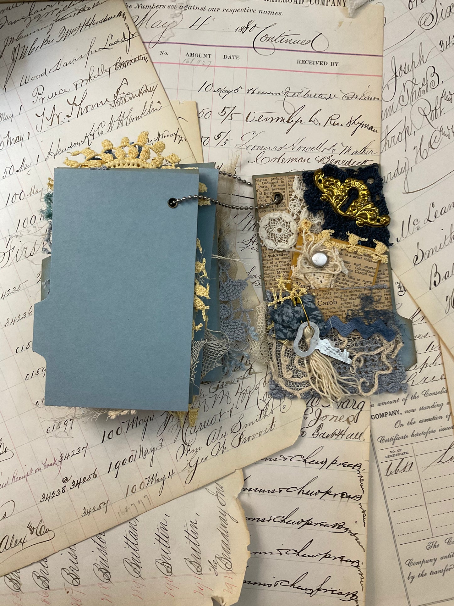 Blue Tab Flip Journal