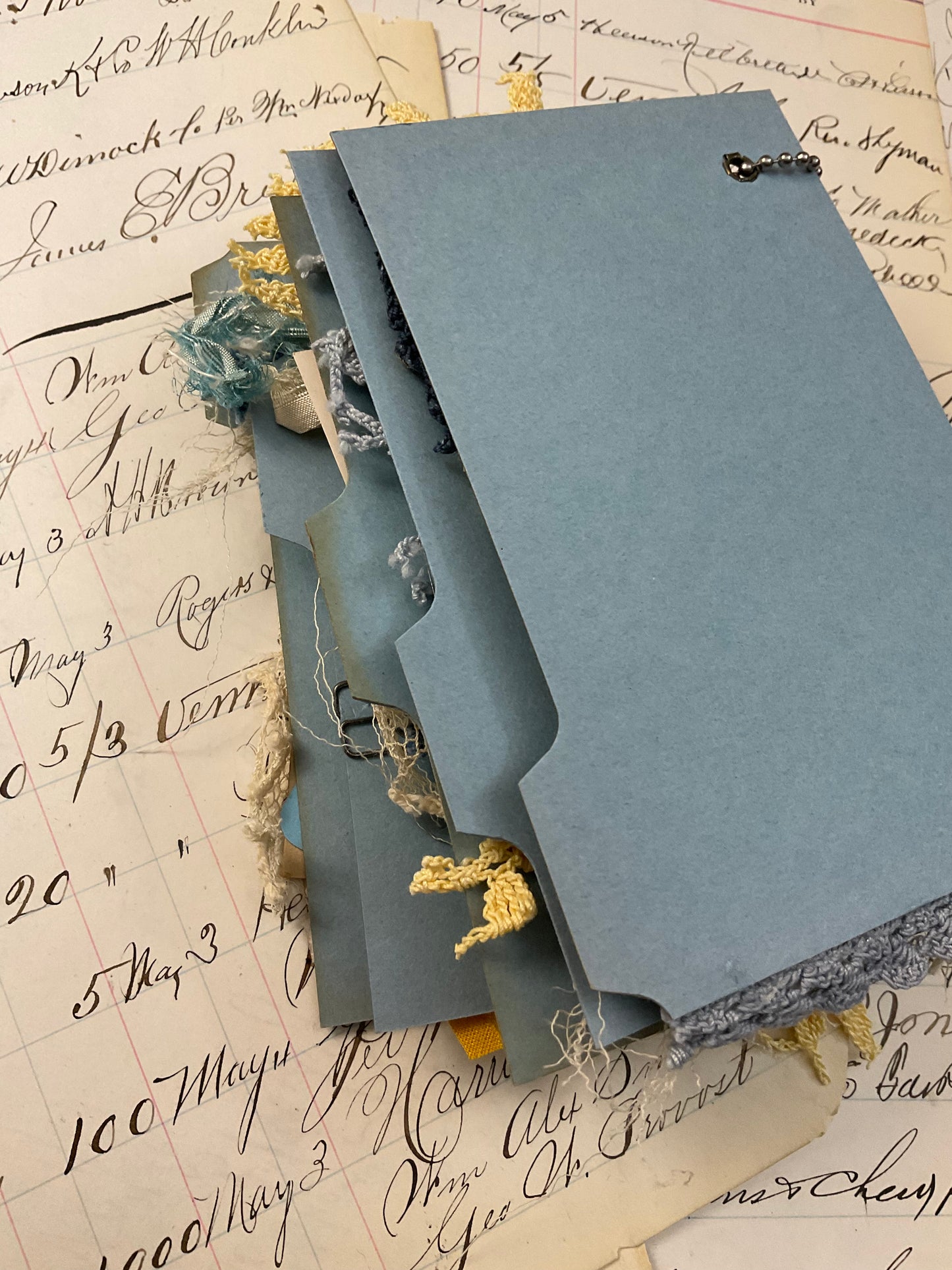Blue Tab Flip Journal