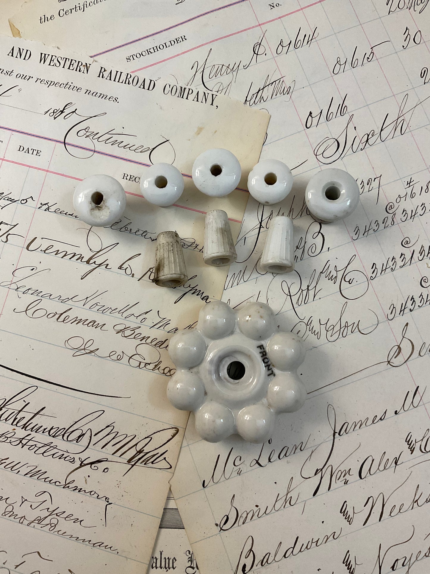Nine piece porcelain set