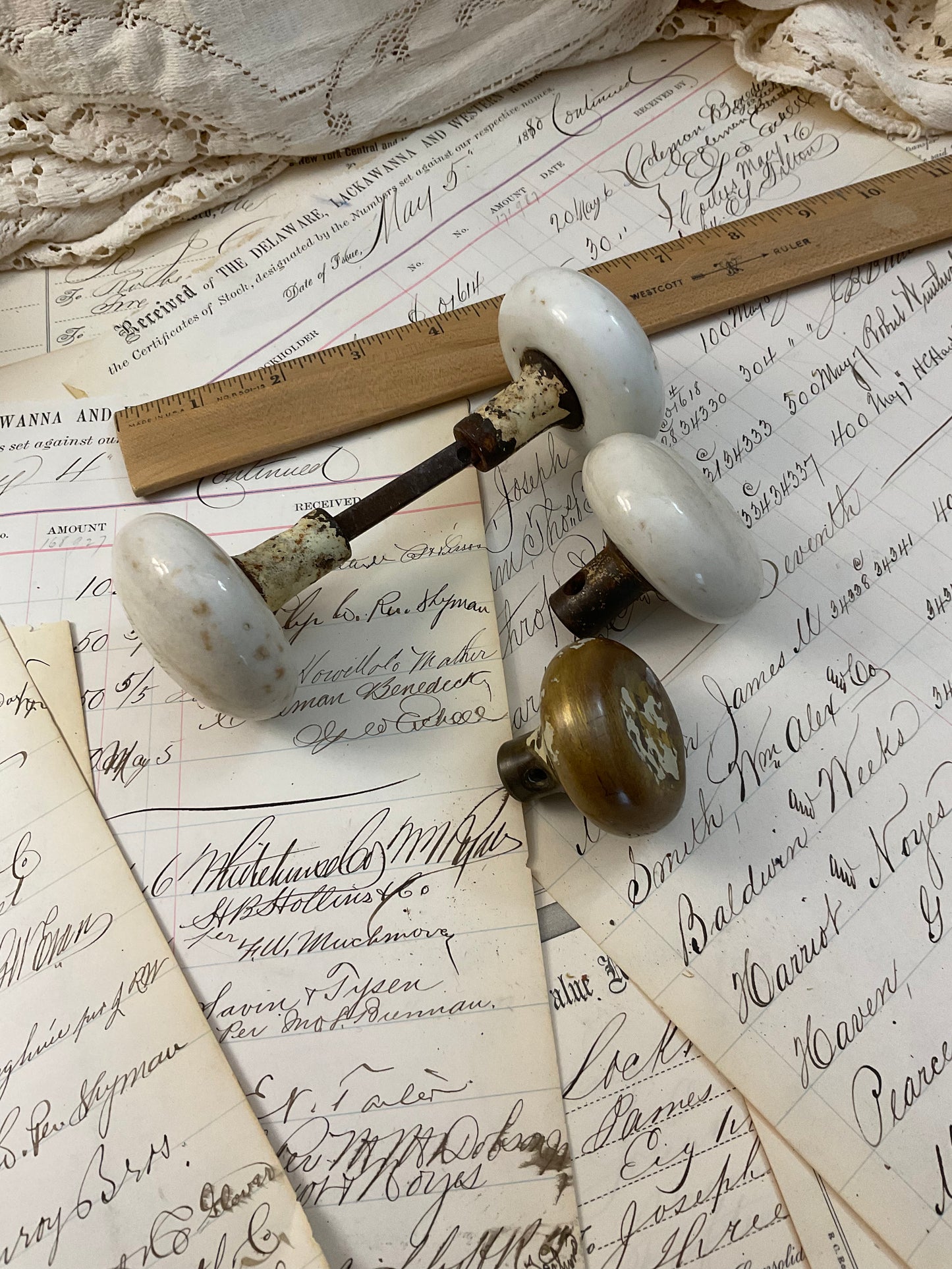 Vintage Door Knobs - 4 knobs