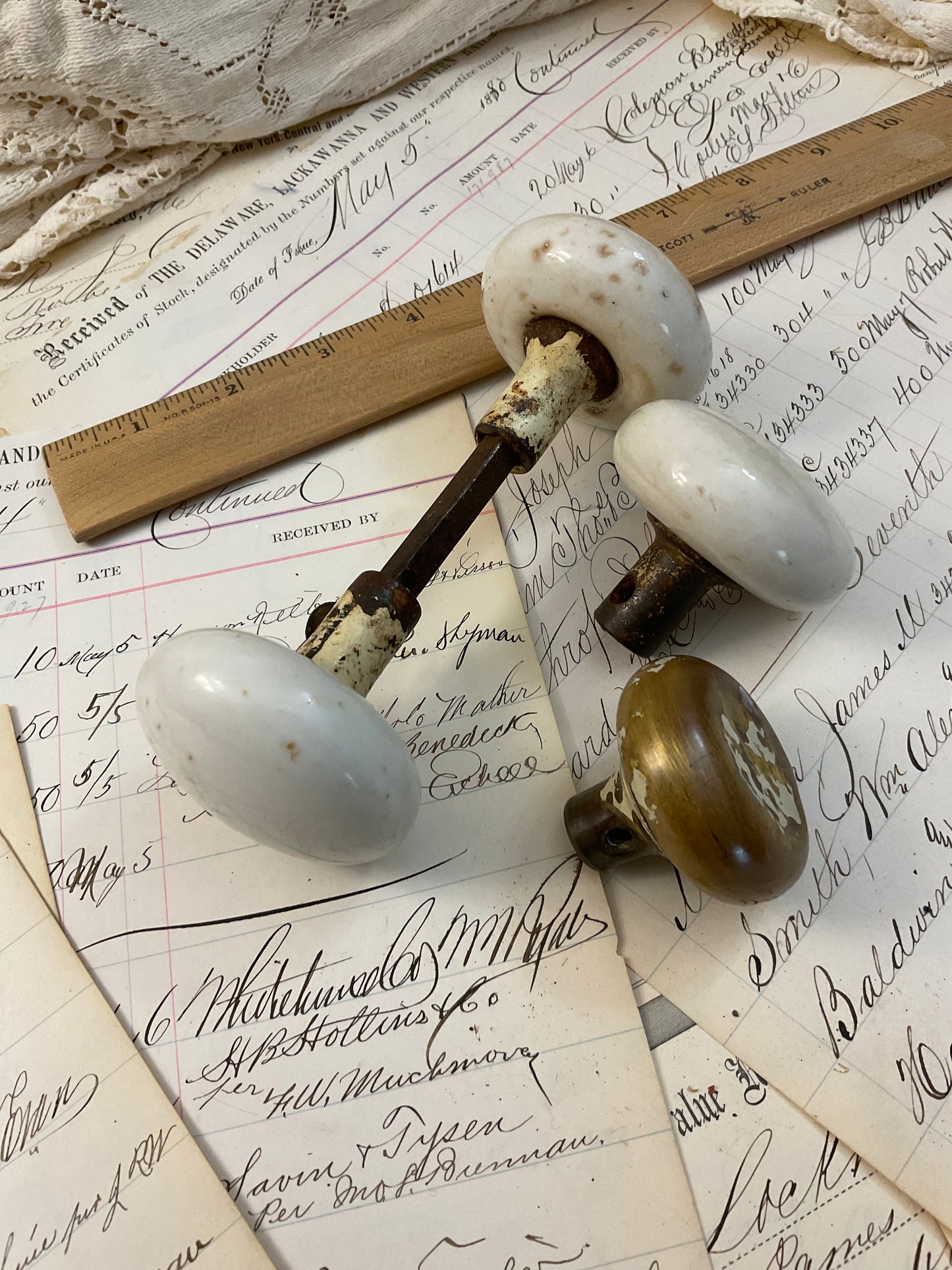 Vintage Door Knobs - 4 knobs