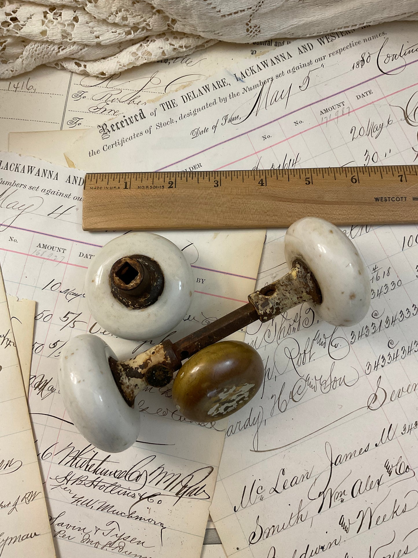 Vintage Door Knobs - 4 knobs