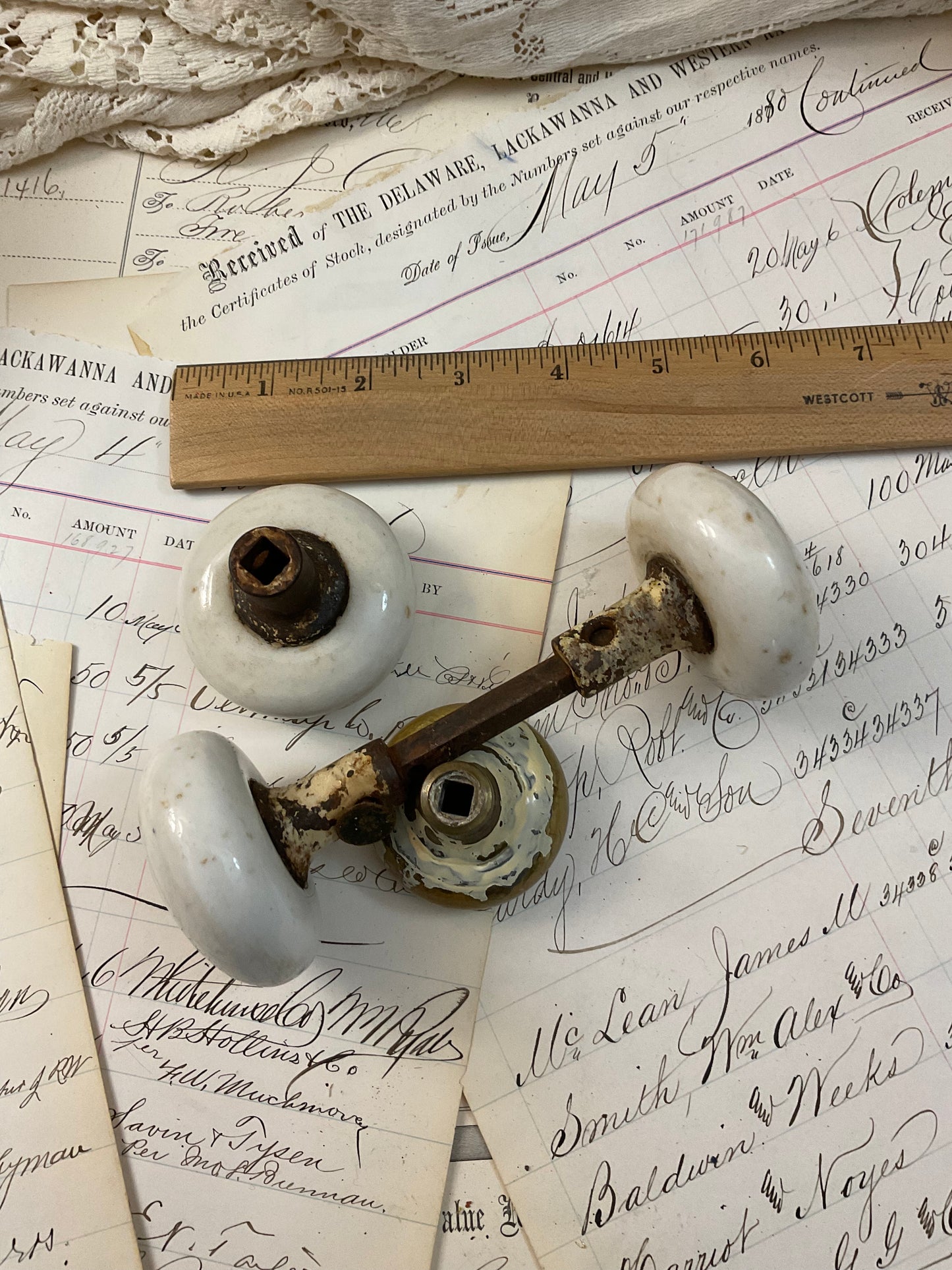 Vintage Door Knobs - 4 knobs