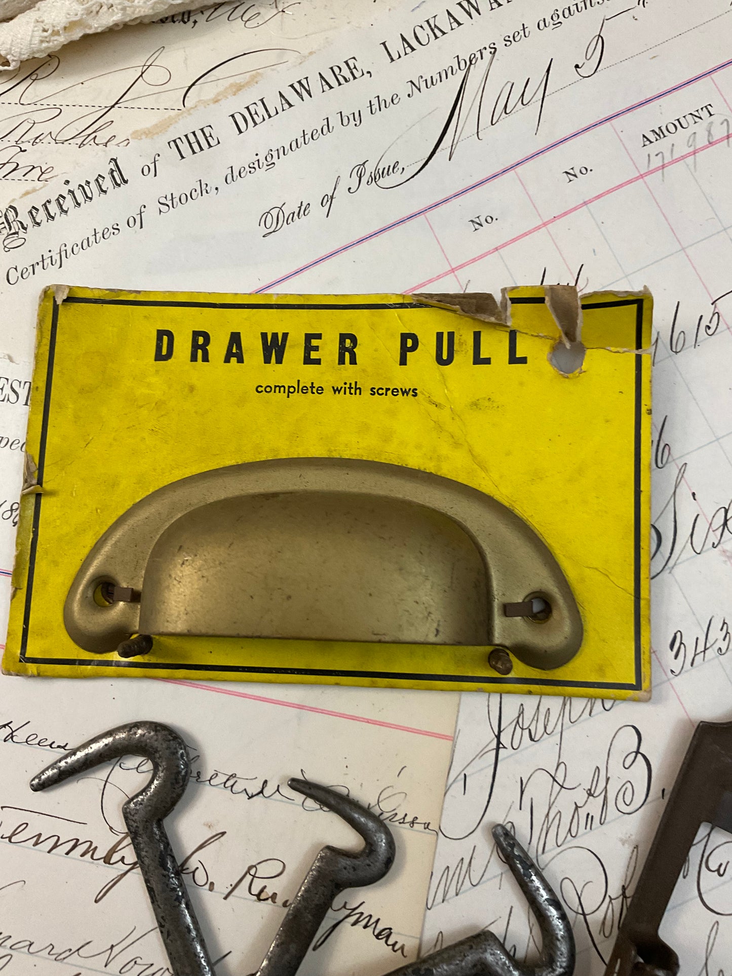 Hooks, Drawer Pull and Compass