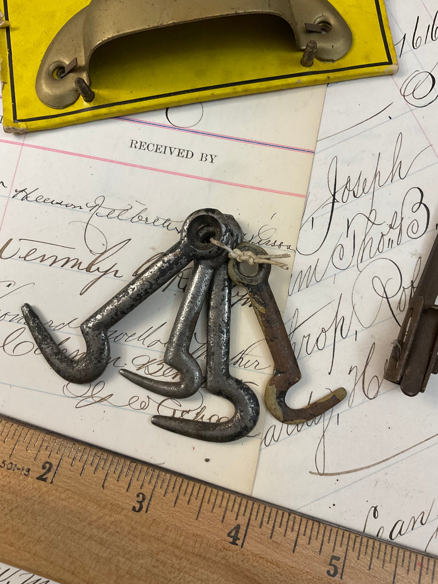Hooks, Drawer Pull and Compass