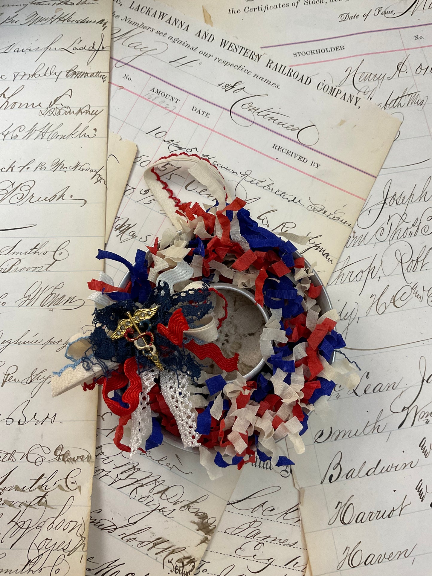 Patriotic Wreath Ornament - A
