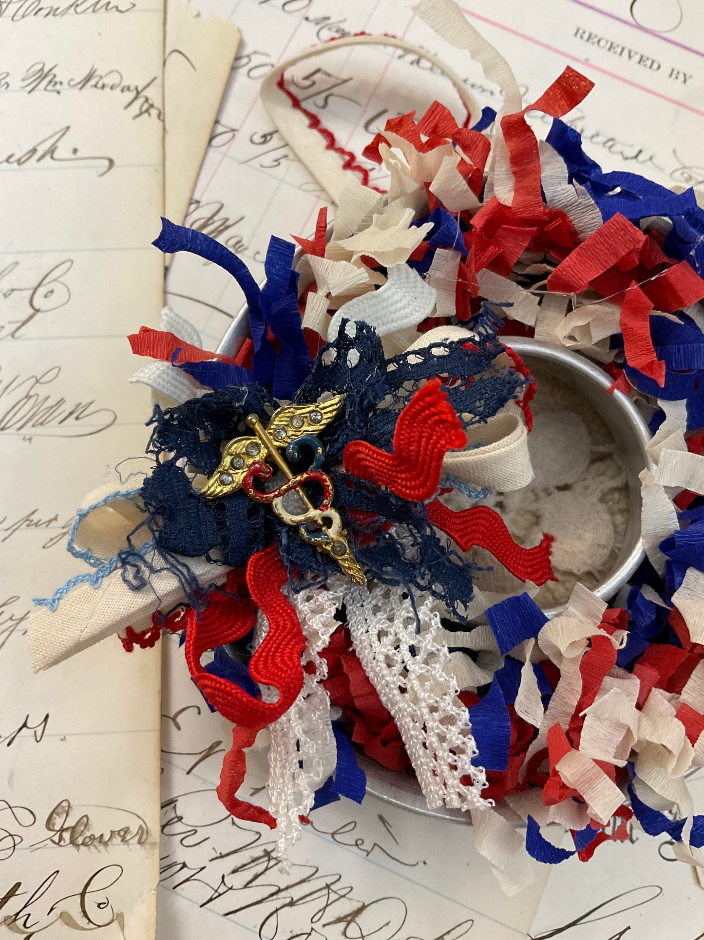 Patriotic Wreath Ornament - A
