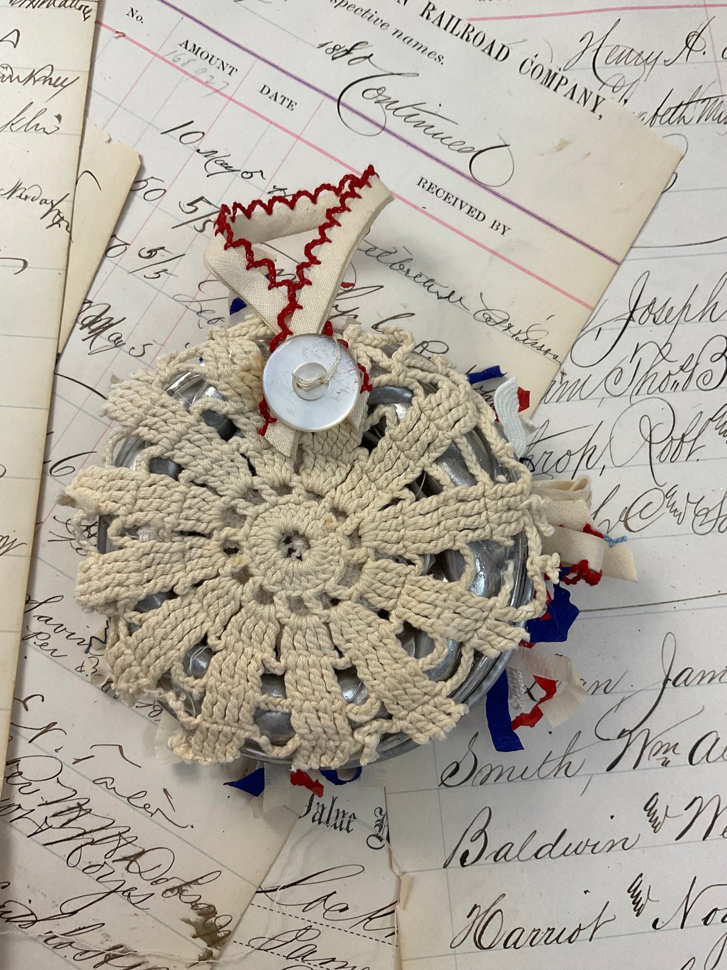 Patriotic Wreath Ornament - A