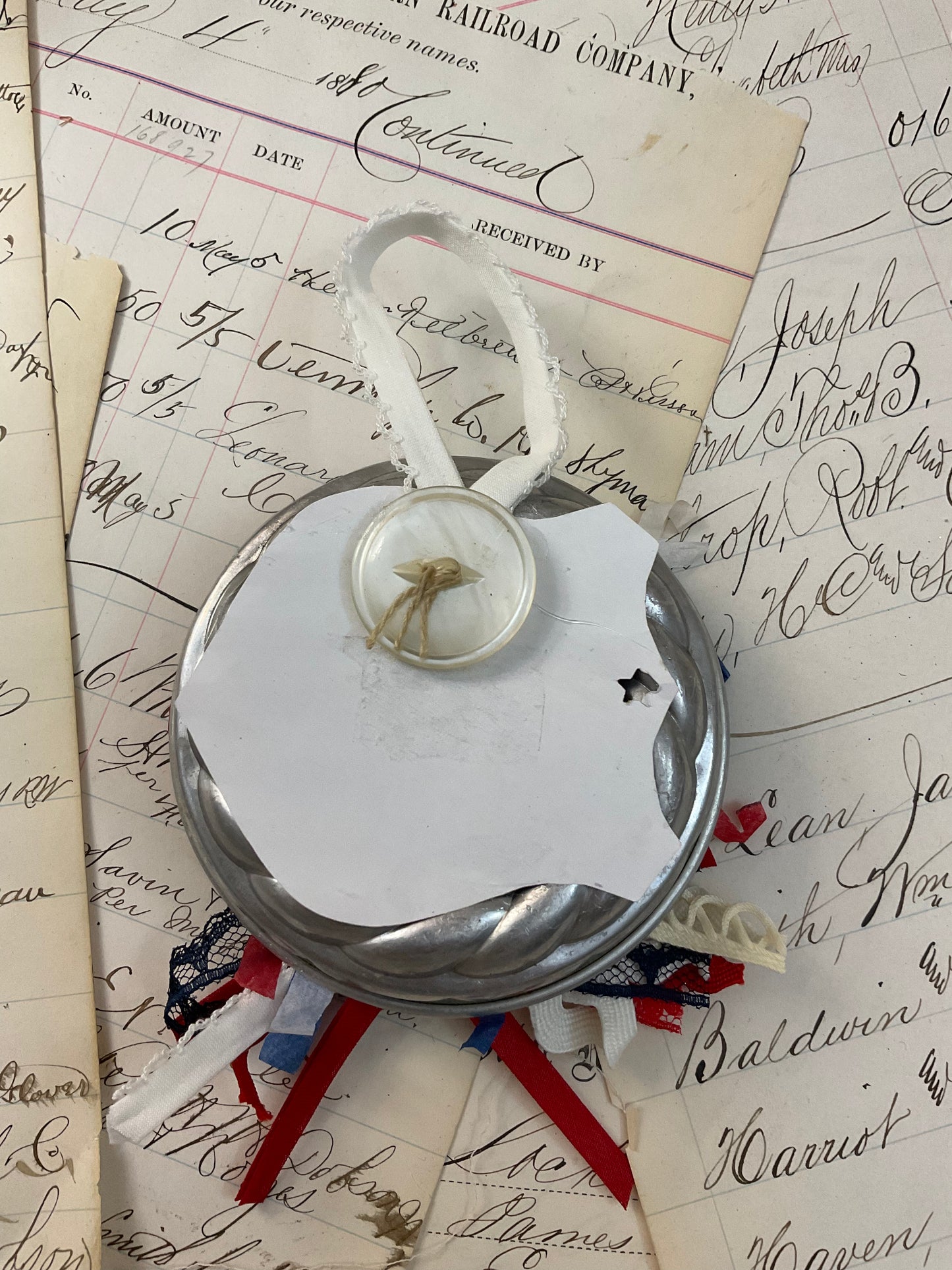 Patriotic Wreath Ornament - B