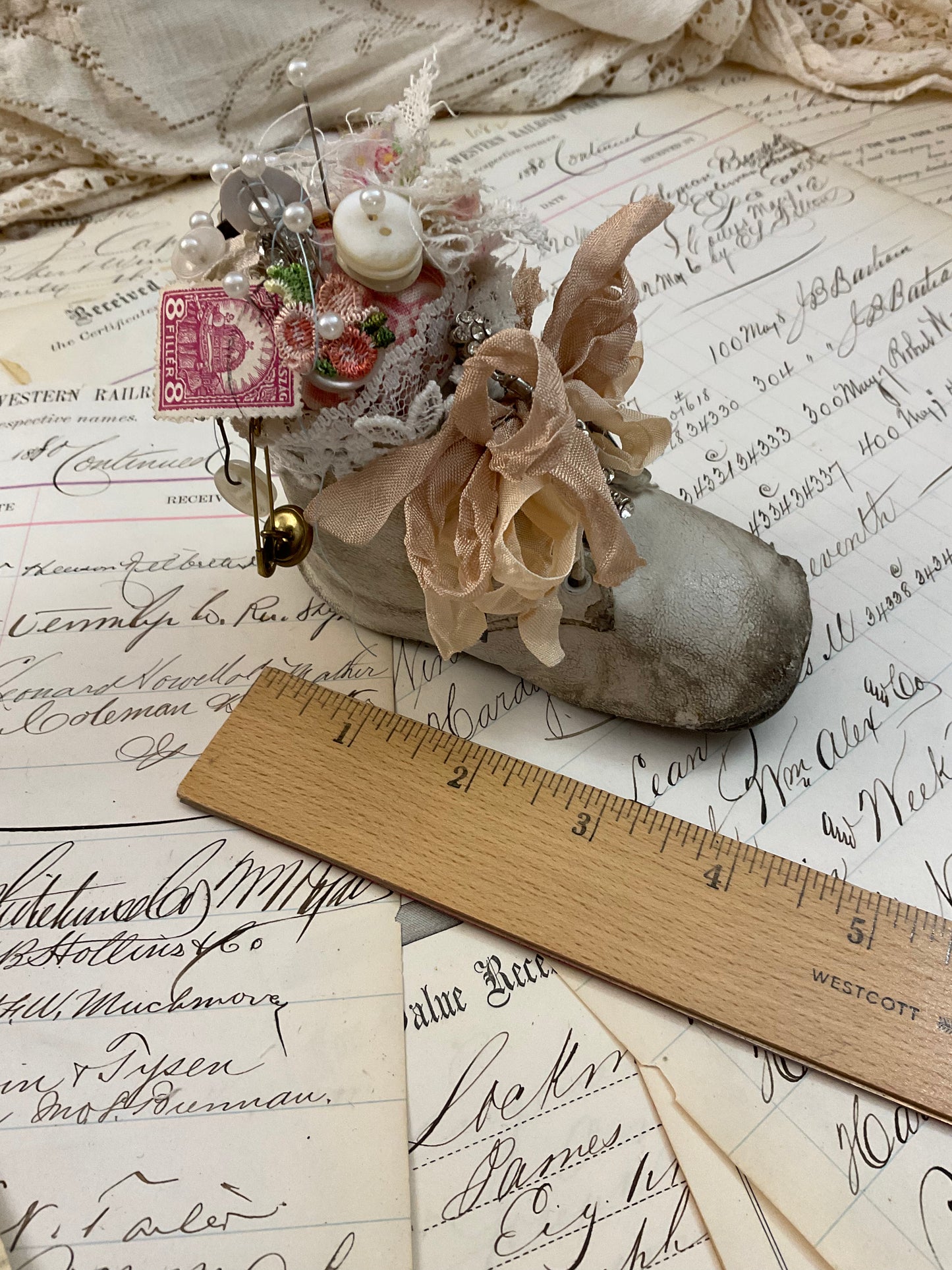 Baby Shoe Pincushion