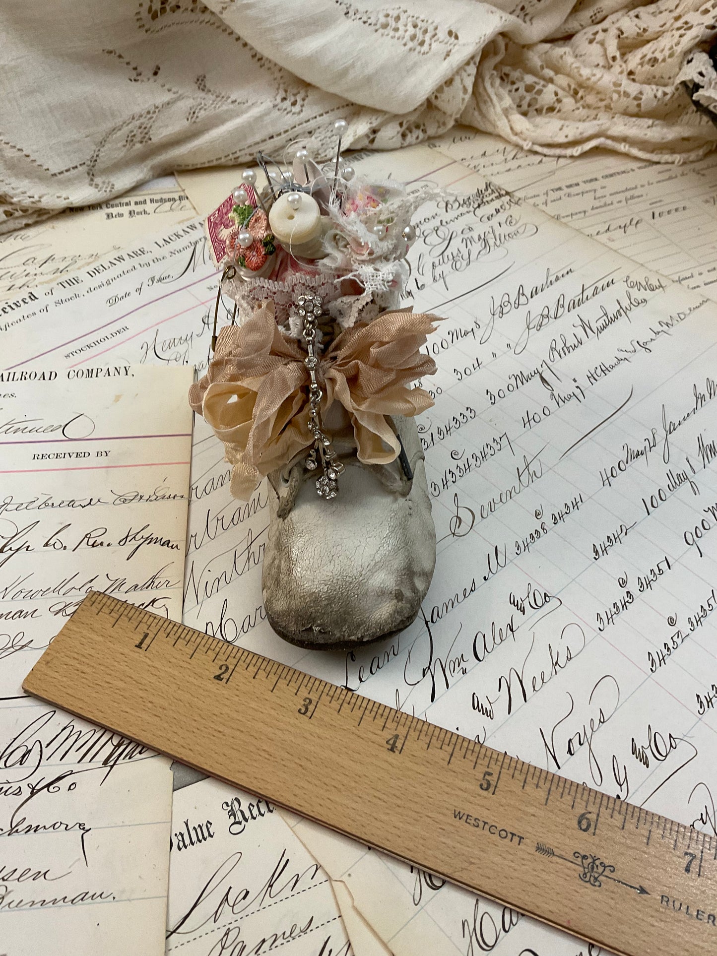 Baby Shoe Pincushion