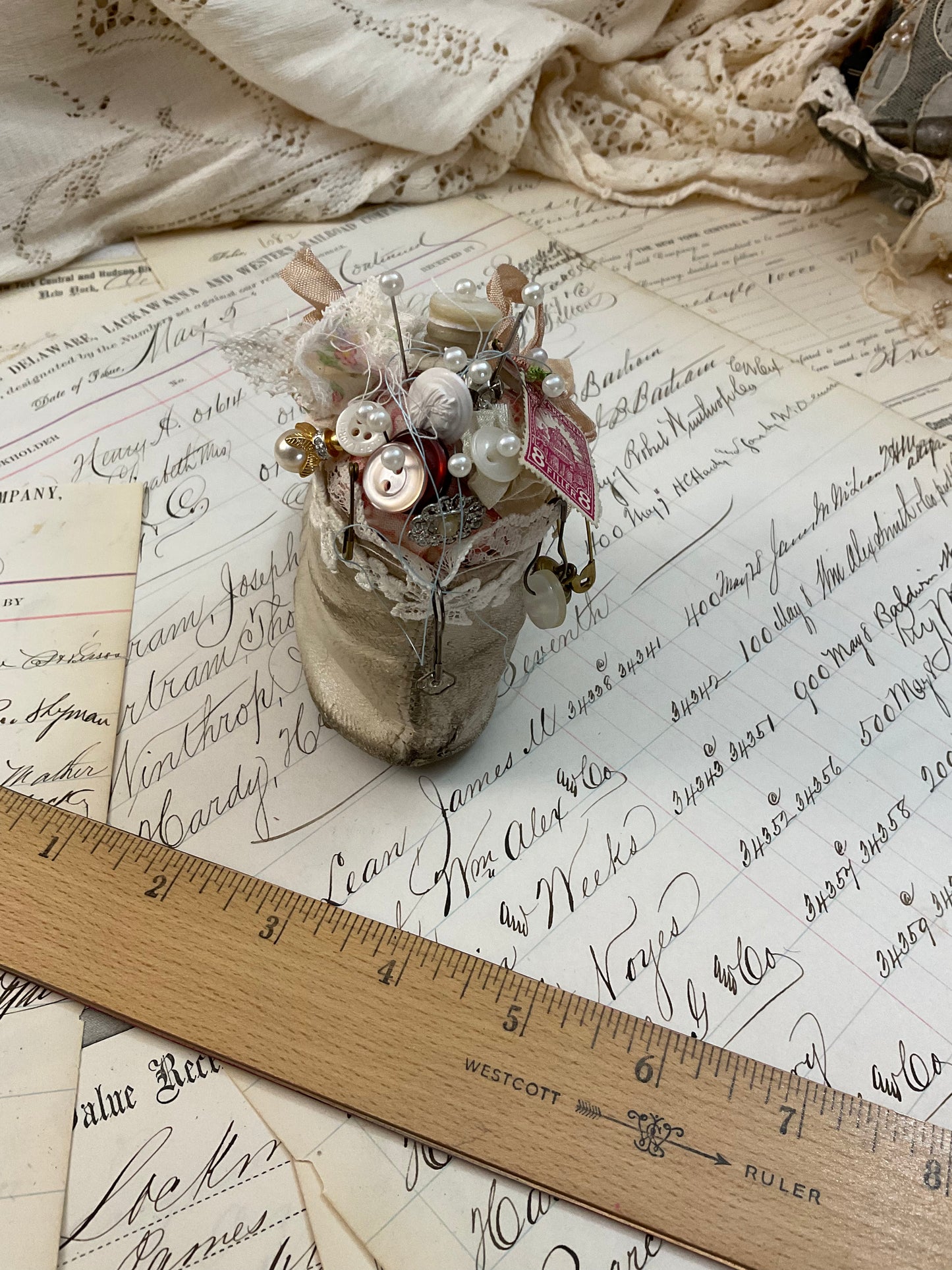Baby Shoe Pincushion
