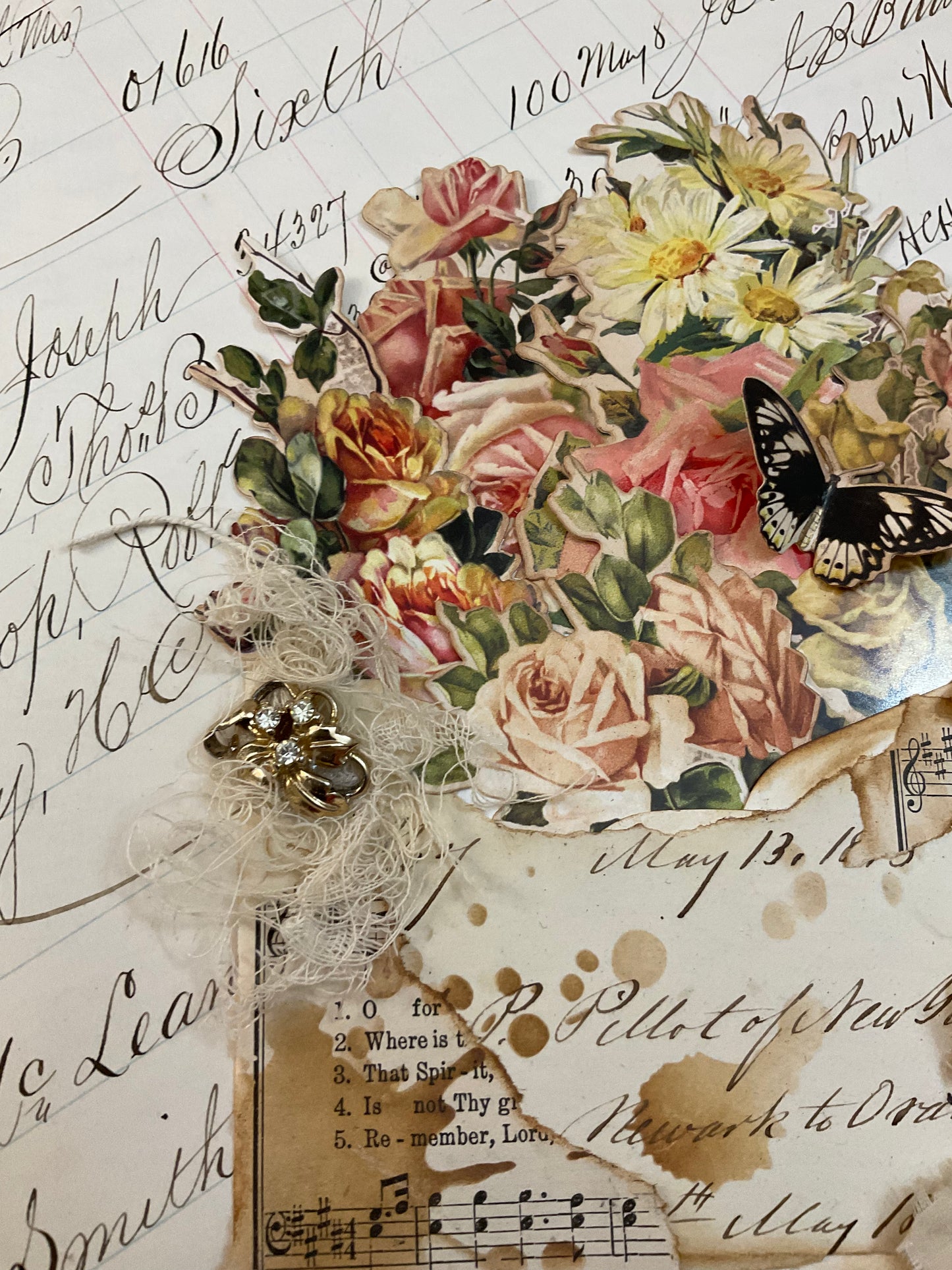 Flower envelope pocket – C