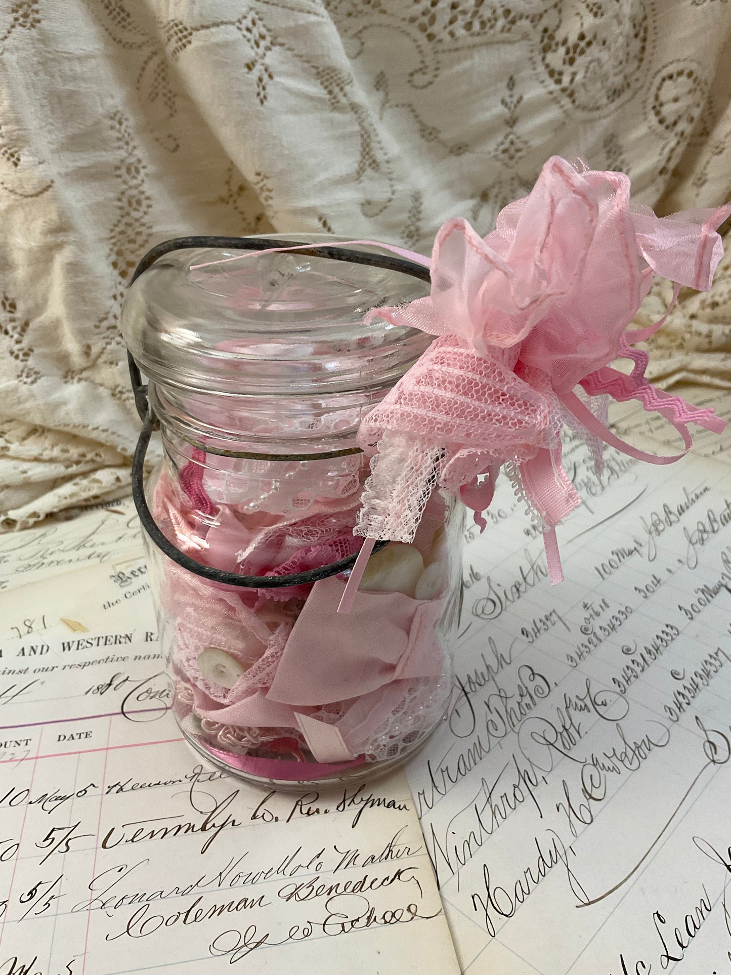 Pink snippet jar