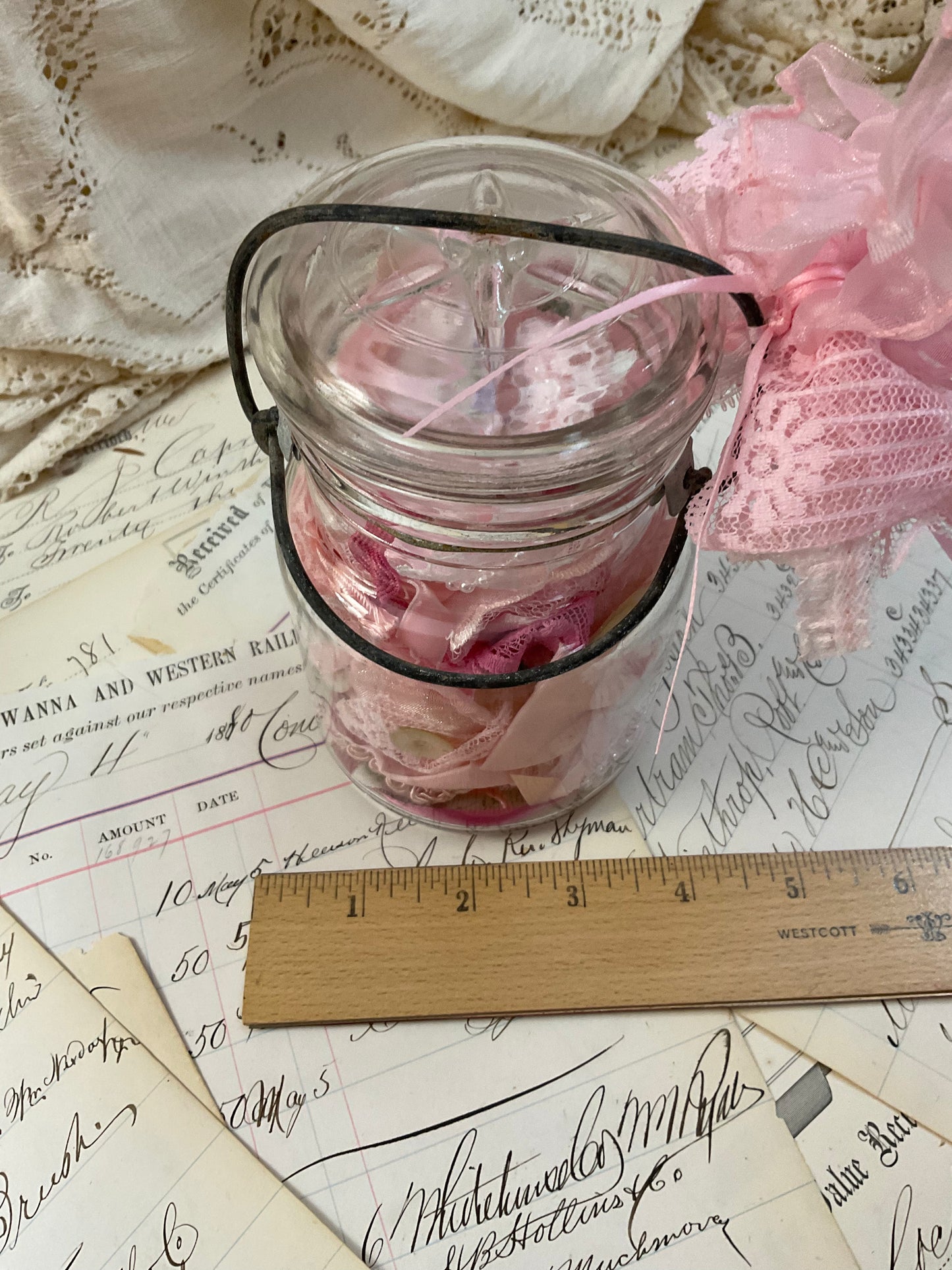 Pink snippet jar