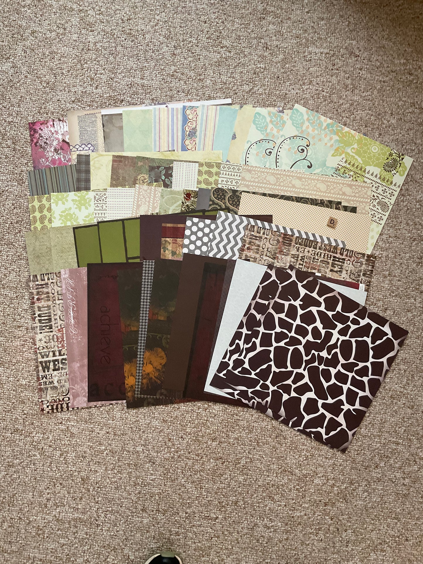 50+ scrapbook Paper 12 x 12
