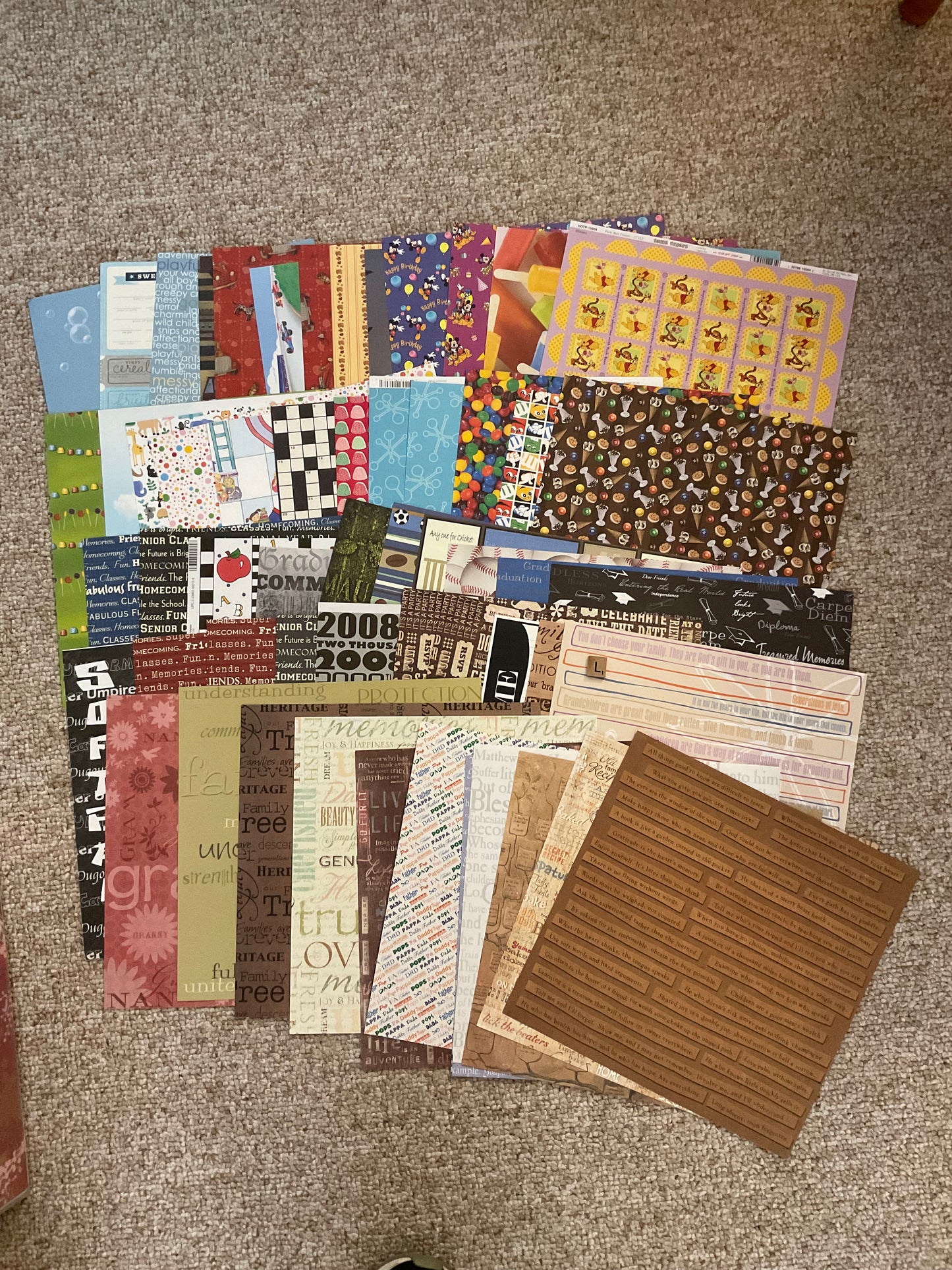 50+ scrapbook Paper 12 x 12