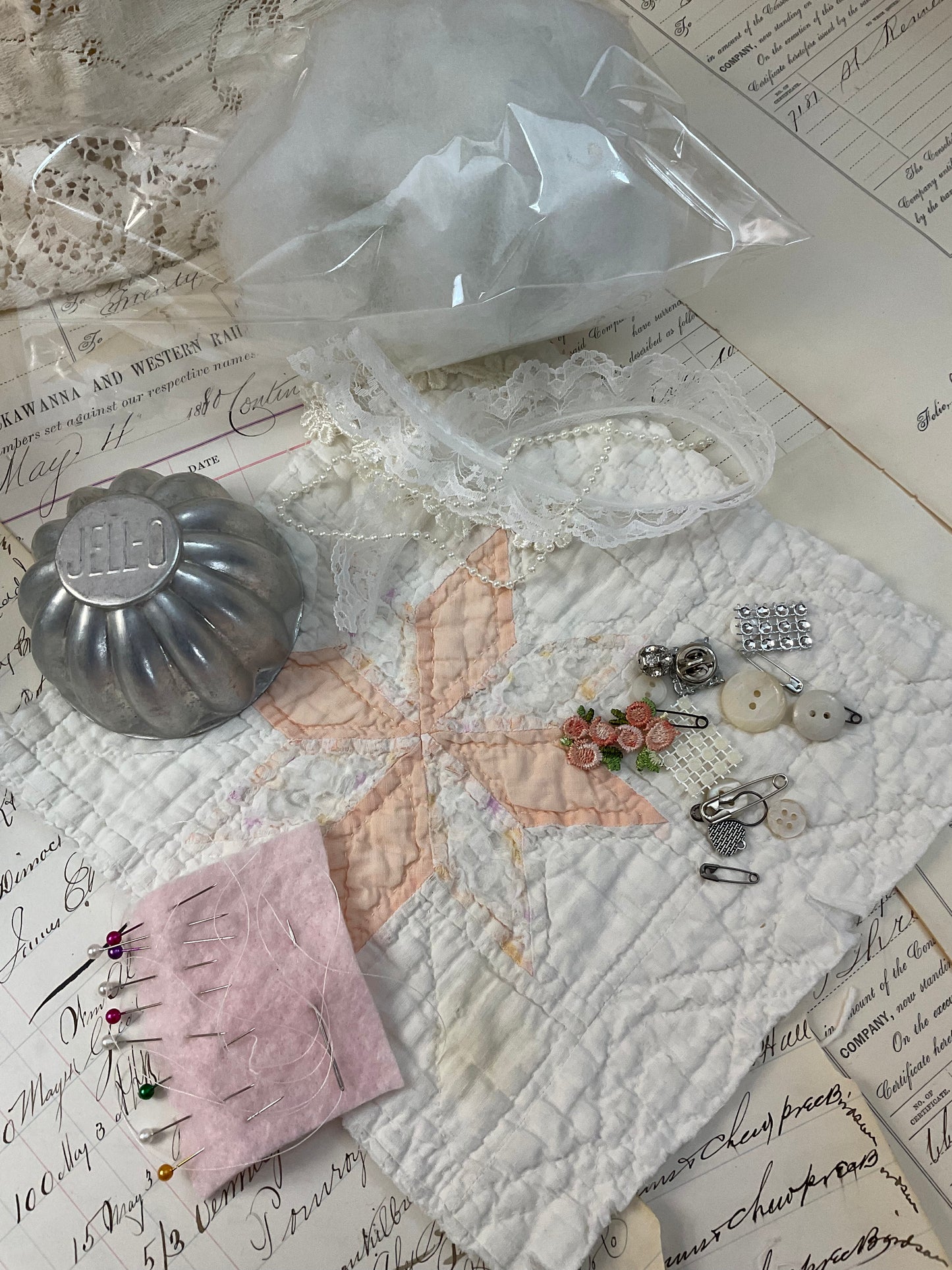 Pin Cushion Kit with Jell-O Mold