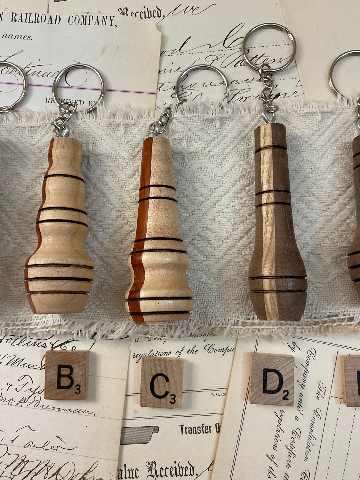 Wooden Keychains